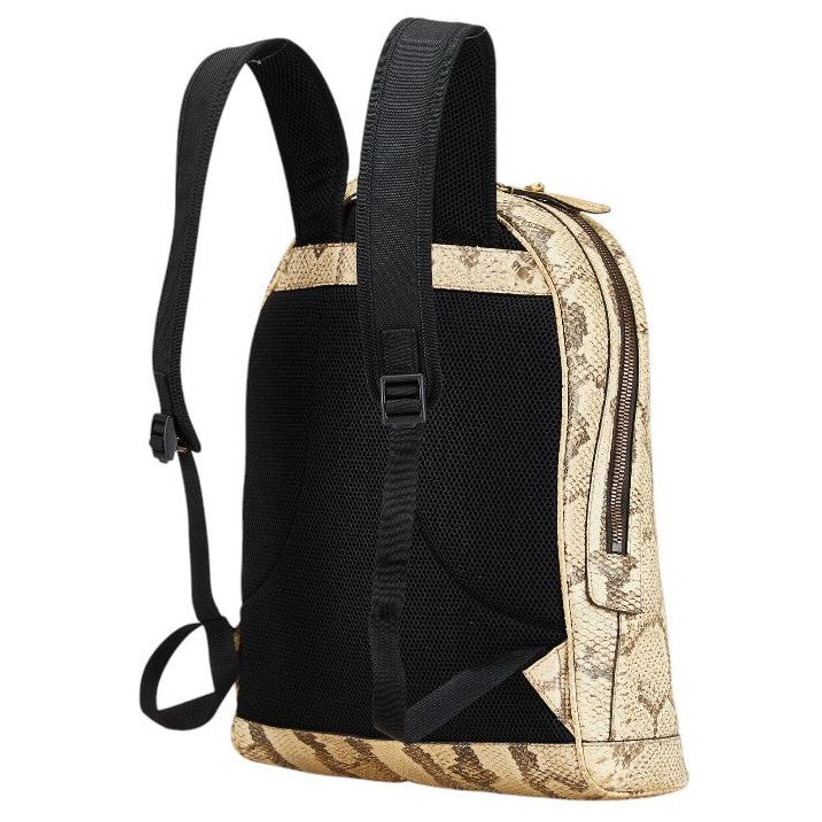 Gucci Python Backpack Gucci Python Embossed Leather Backpack 442892 Brown Beige ref.1866374 ...