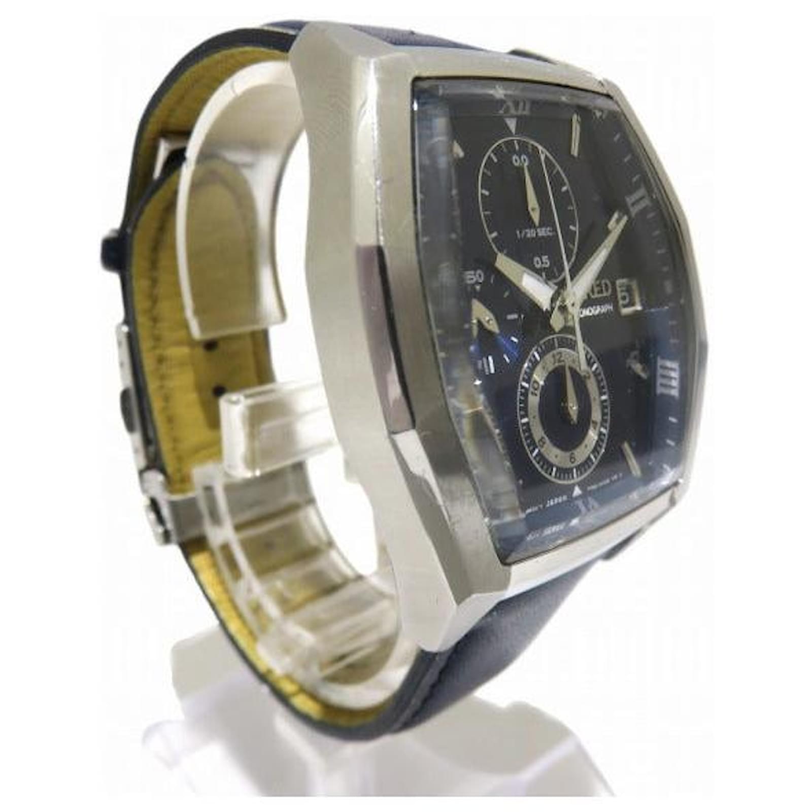 Seiko Wired Quartz Chronograph Watch 7T92-0NZ0 Blue Metal ref