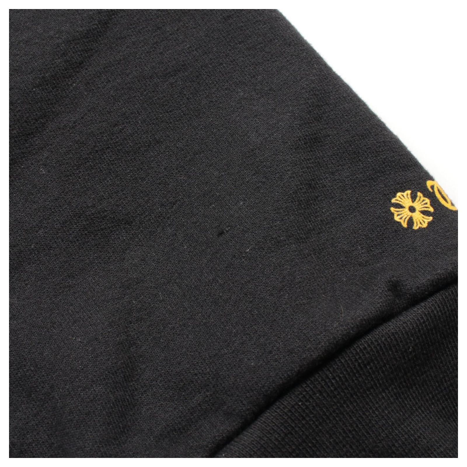 Sweat à Capuche Chrome Hearts - Logo Fer à Cheval, Noir Et Jaune, Taille M - Occasion Très Bon état