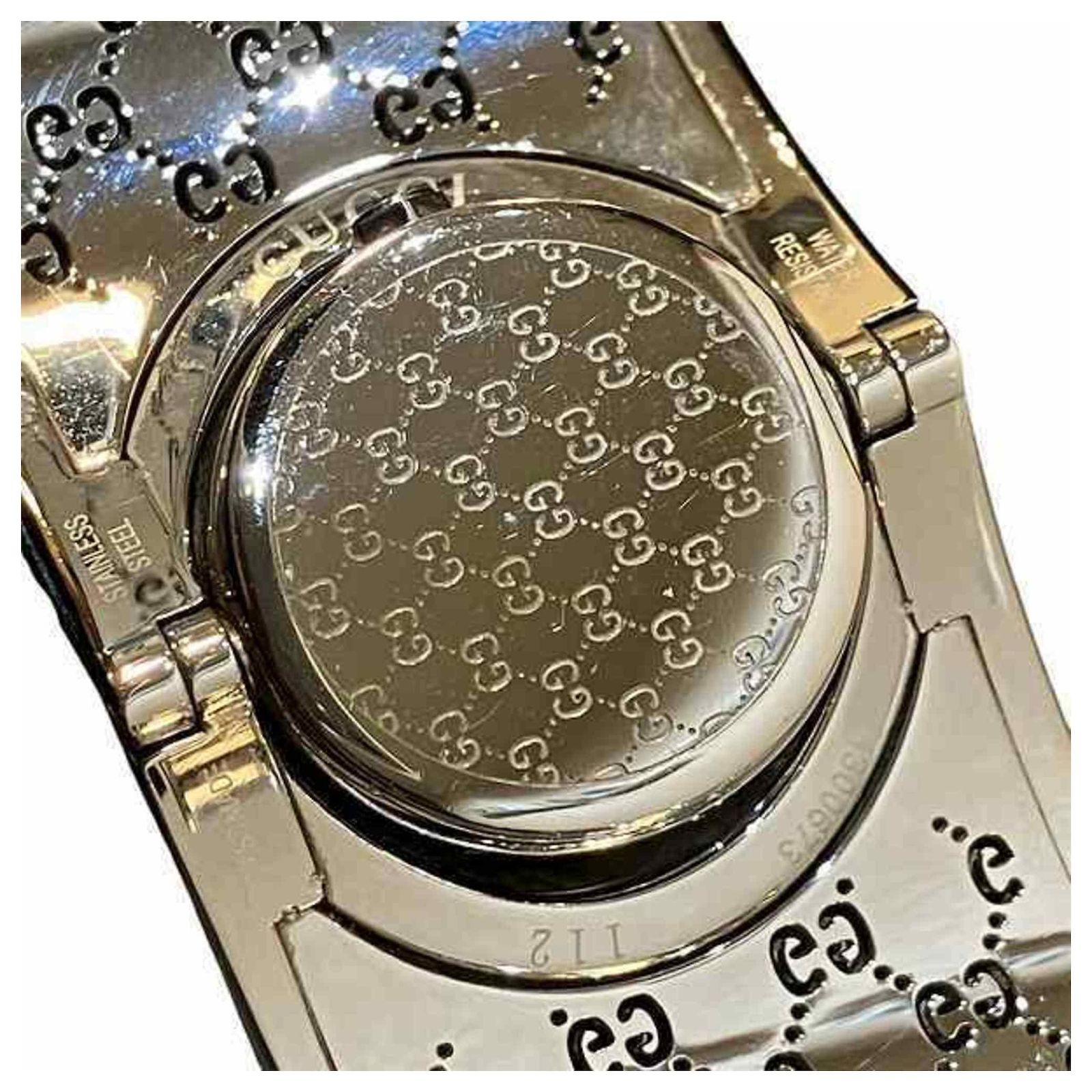 GUCCI Twirl Wide YA112416 Quartz Diamond Bezel Watch ref 