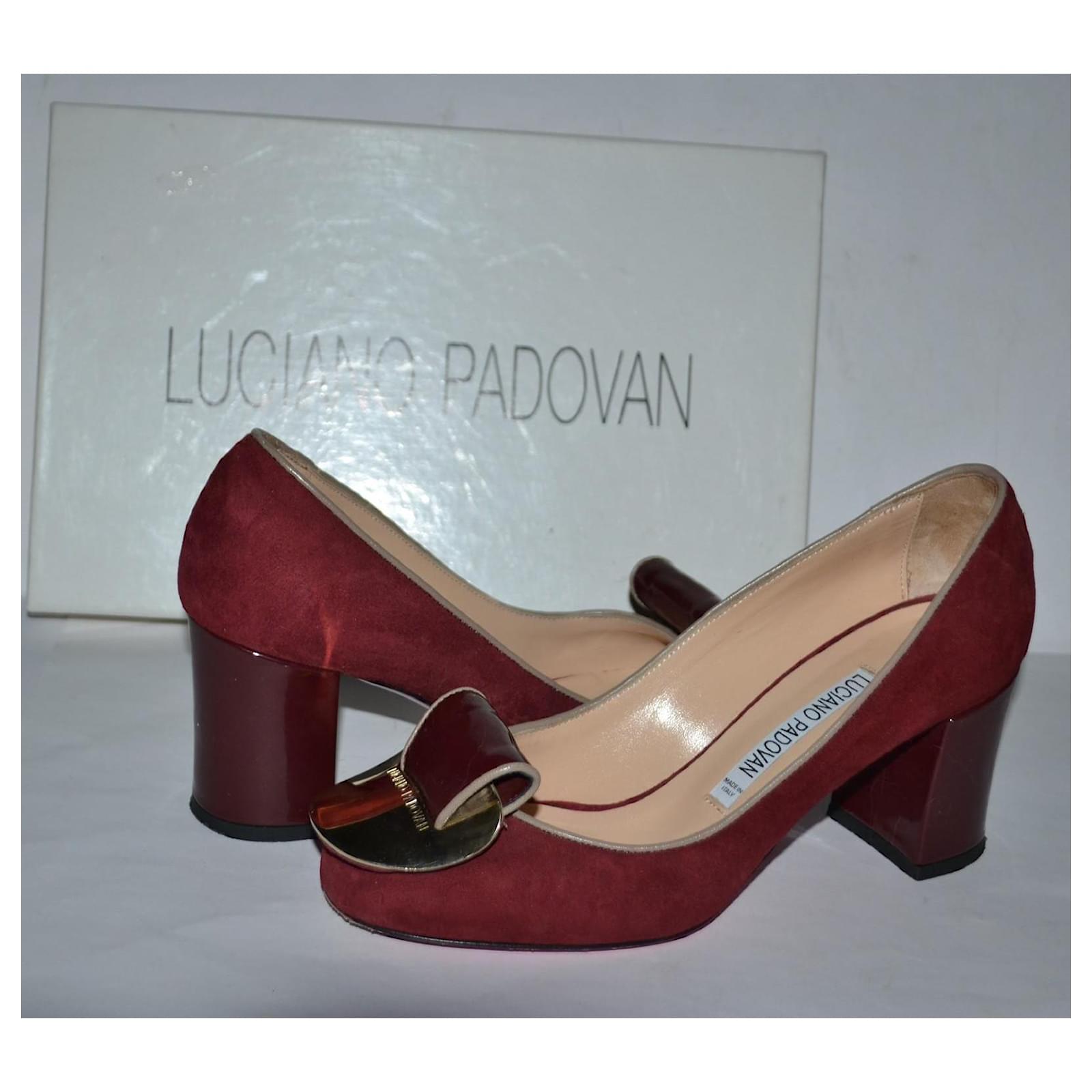 Luciano Padovan décolletés Daim Bordeaux Joli Closet