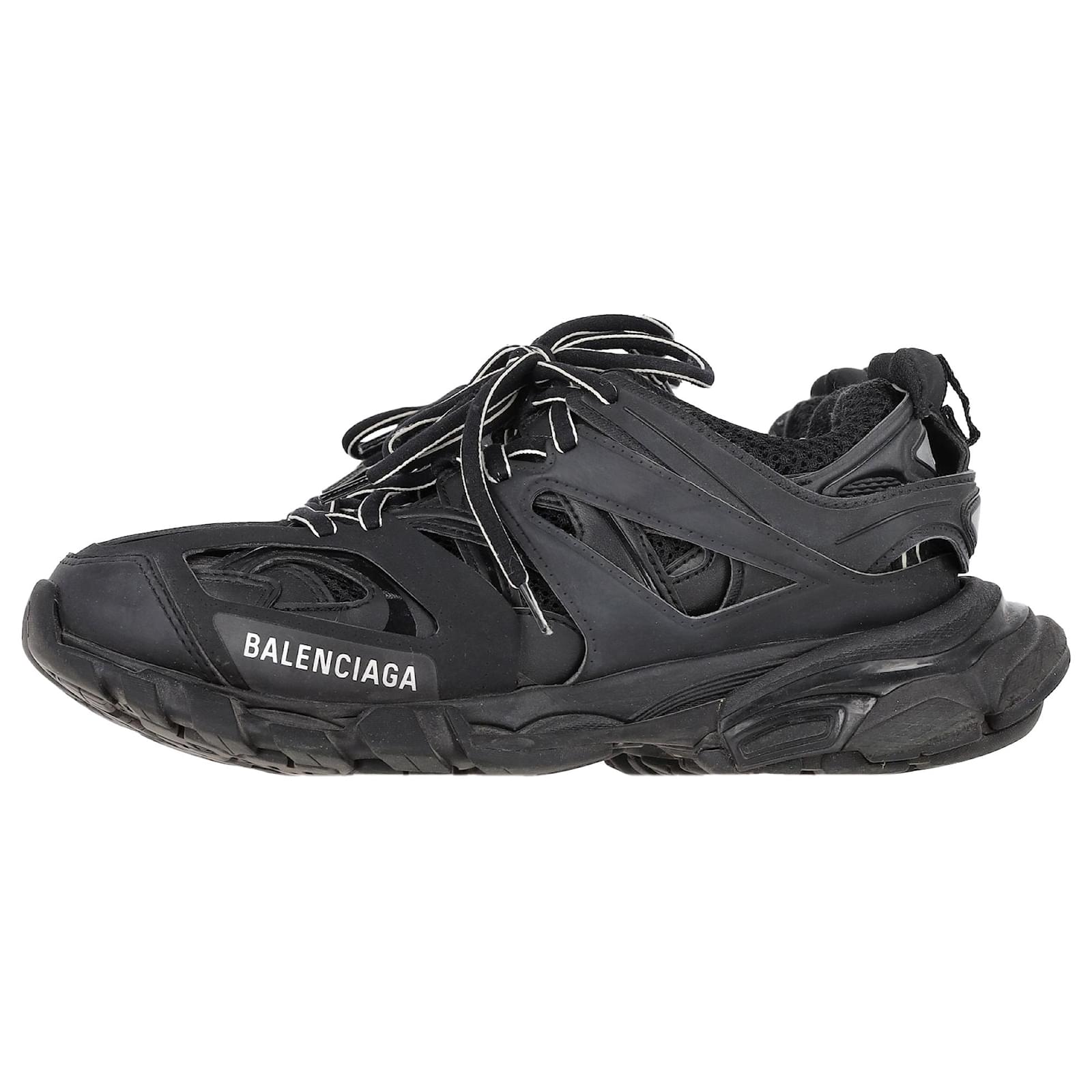 Balenciaga Track Sneakers in Black Polyurethane Plastic ref