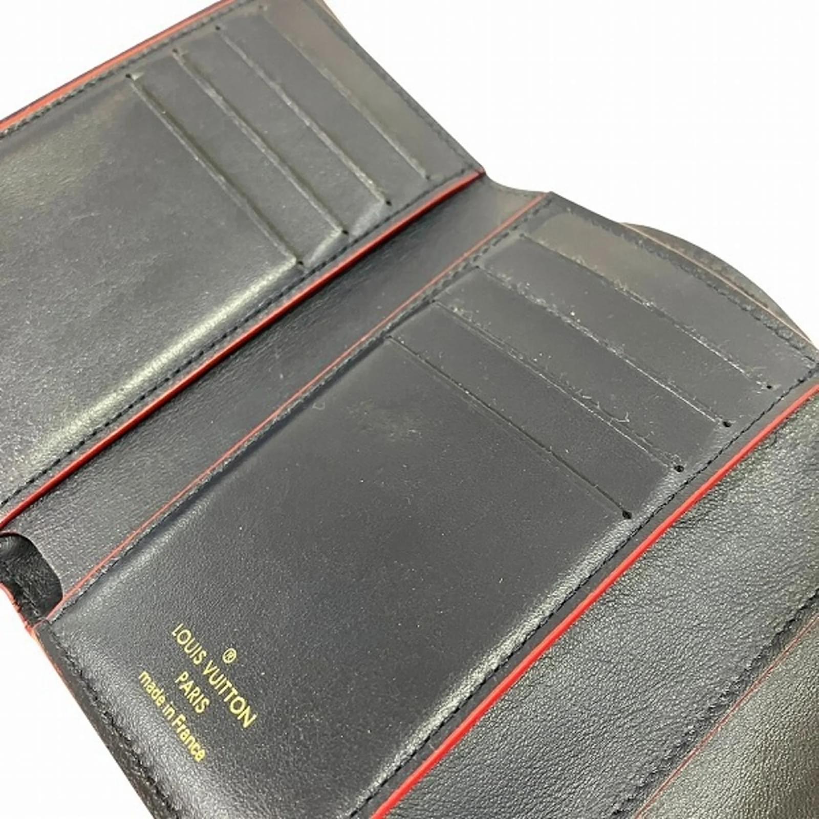 Louis Vuitton Portefeuille Capucines Compact Tri-fold Wallet Navy blue Leather  ref.1871100