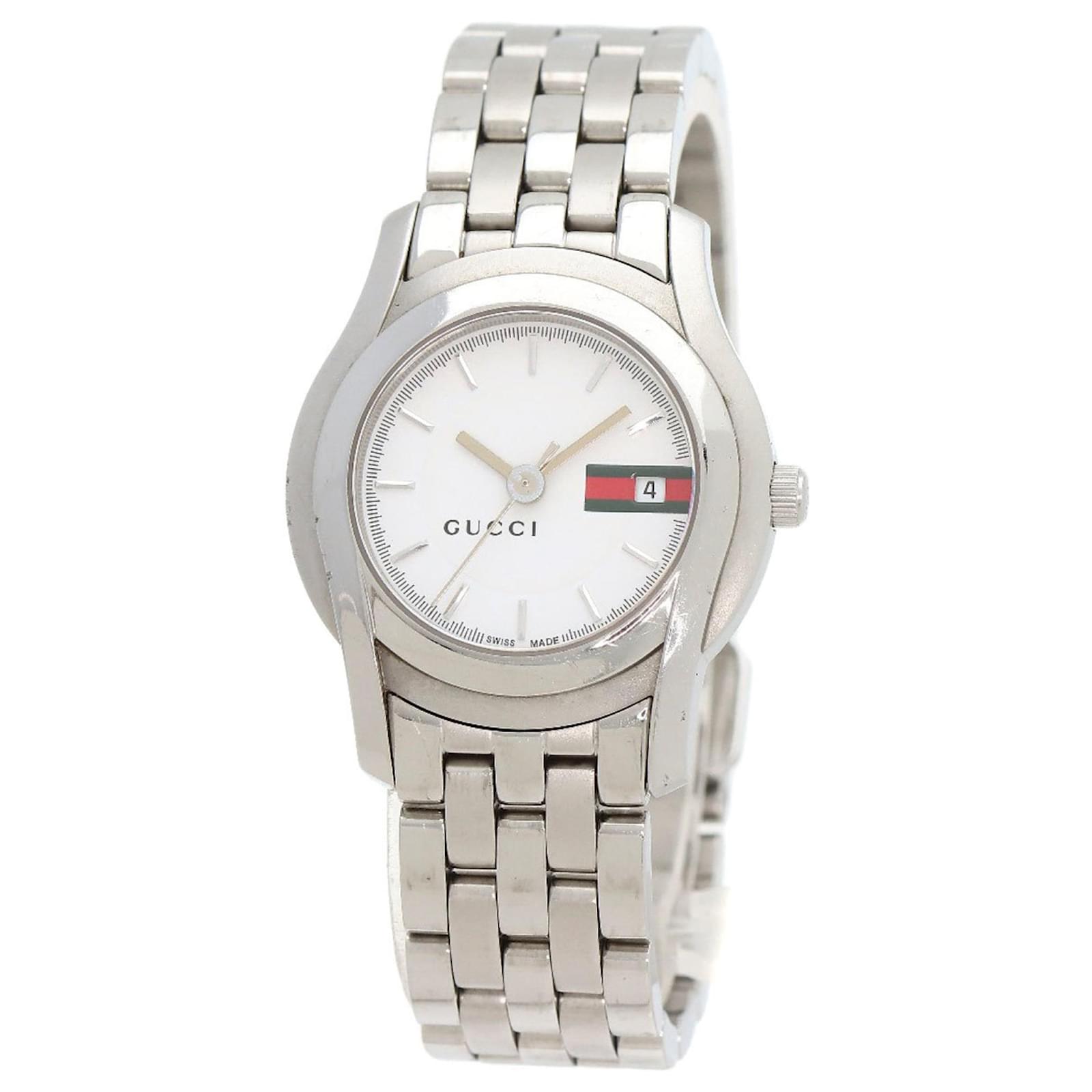 Stainless Steel Gucci 5500l Diamond Watch Gucci 5500L Mother Of