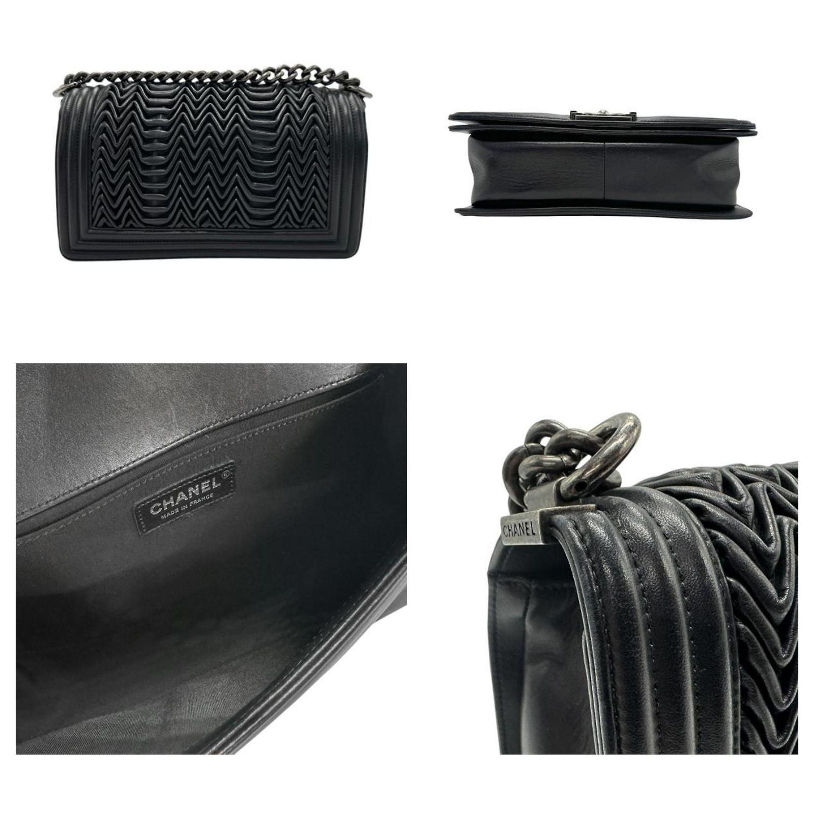 Chanel Boy Black Leather ref.1873501 - Joli Closet