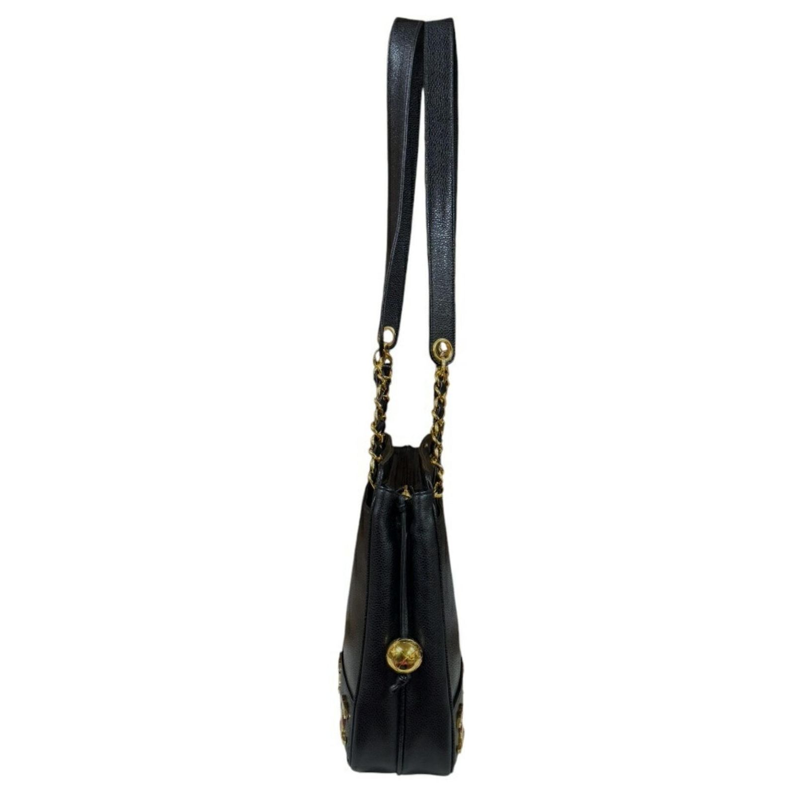 Chanel Triple coco Black Leather ref.1873503 (Sold) - Joli Closet