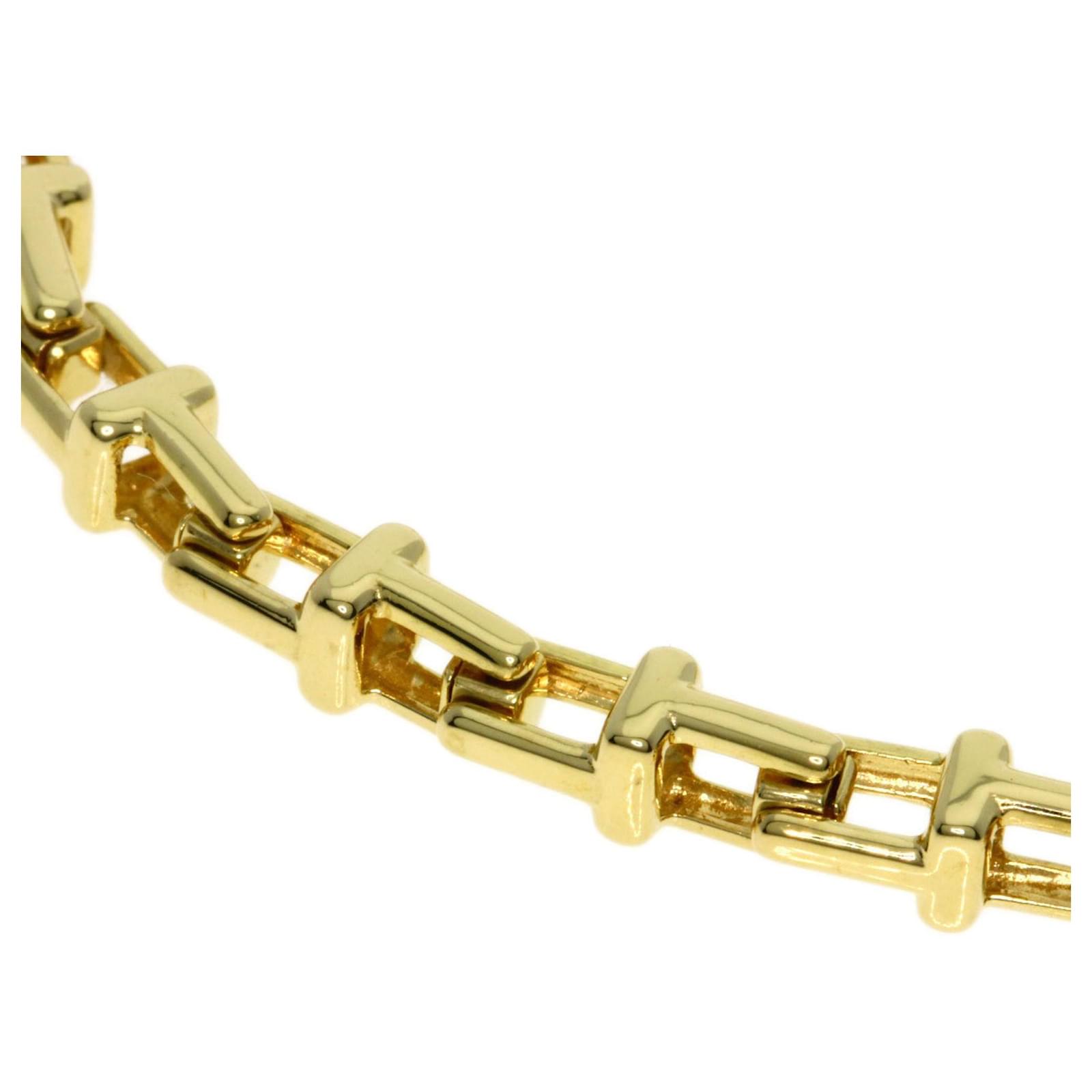Tiffany & Co Tiffany T Narrow Chain Bracelet Yellow gold ref