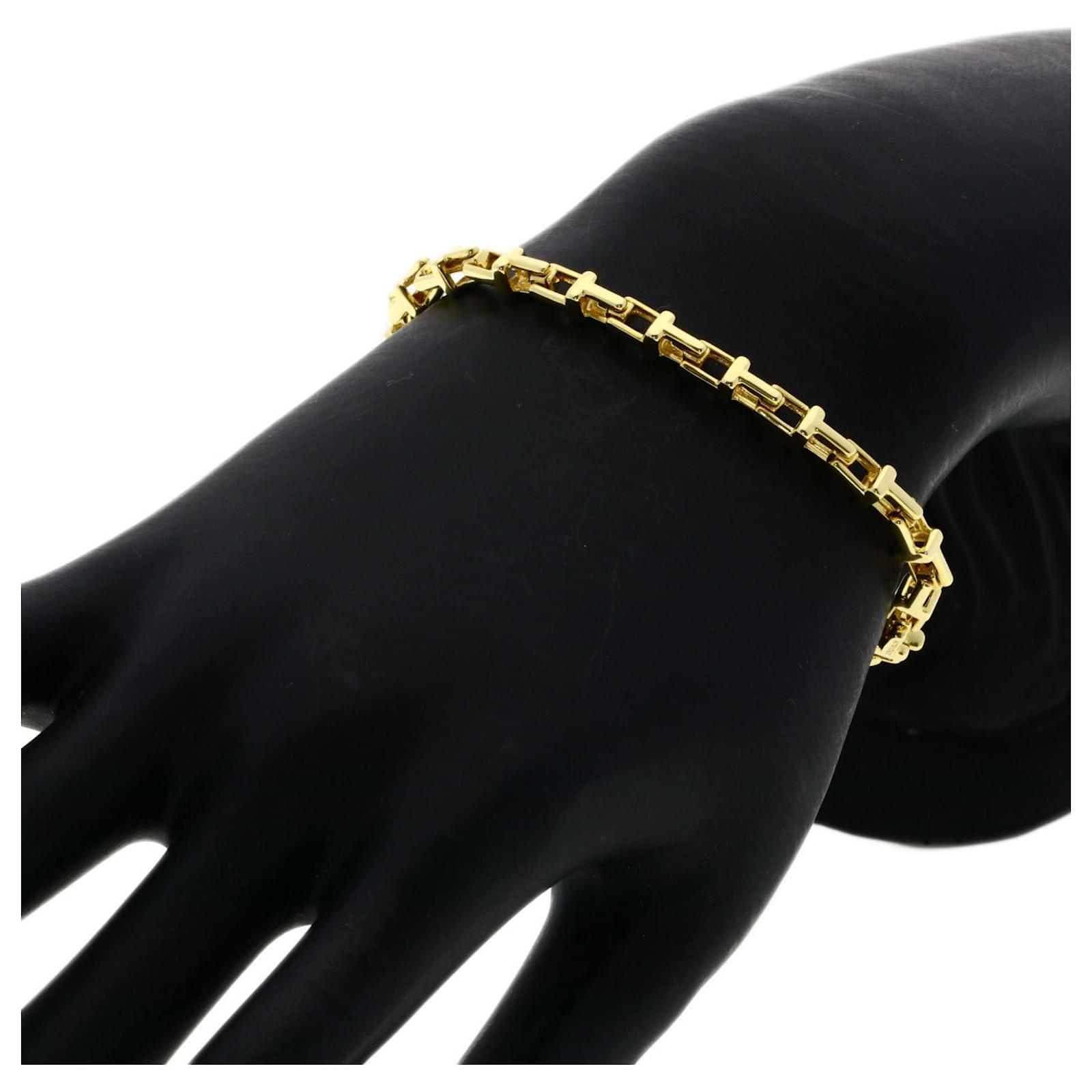 Tiffany & Co Tiffany T Narrow Chain Bracelet Yellow gold ref