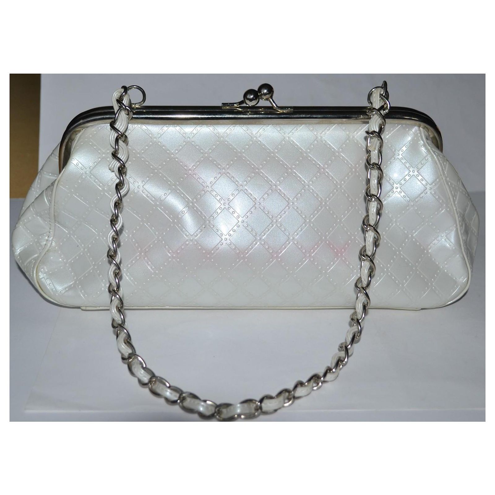 Anna Sui Shoulder Bag White Patent Leather Multiple colors ref 