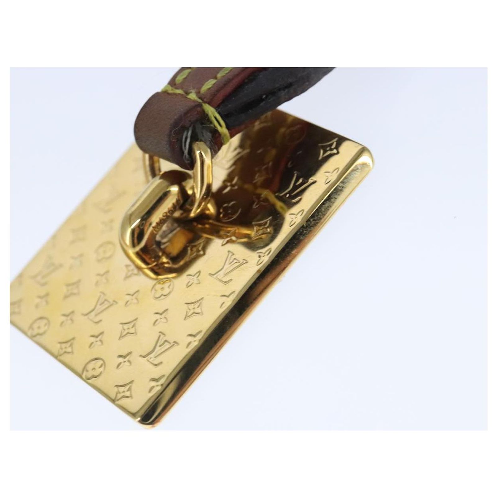 LOUIS VUITTON Monogram Dragonne Phone Ring Strap M69646 LV Auth