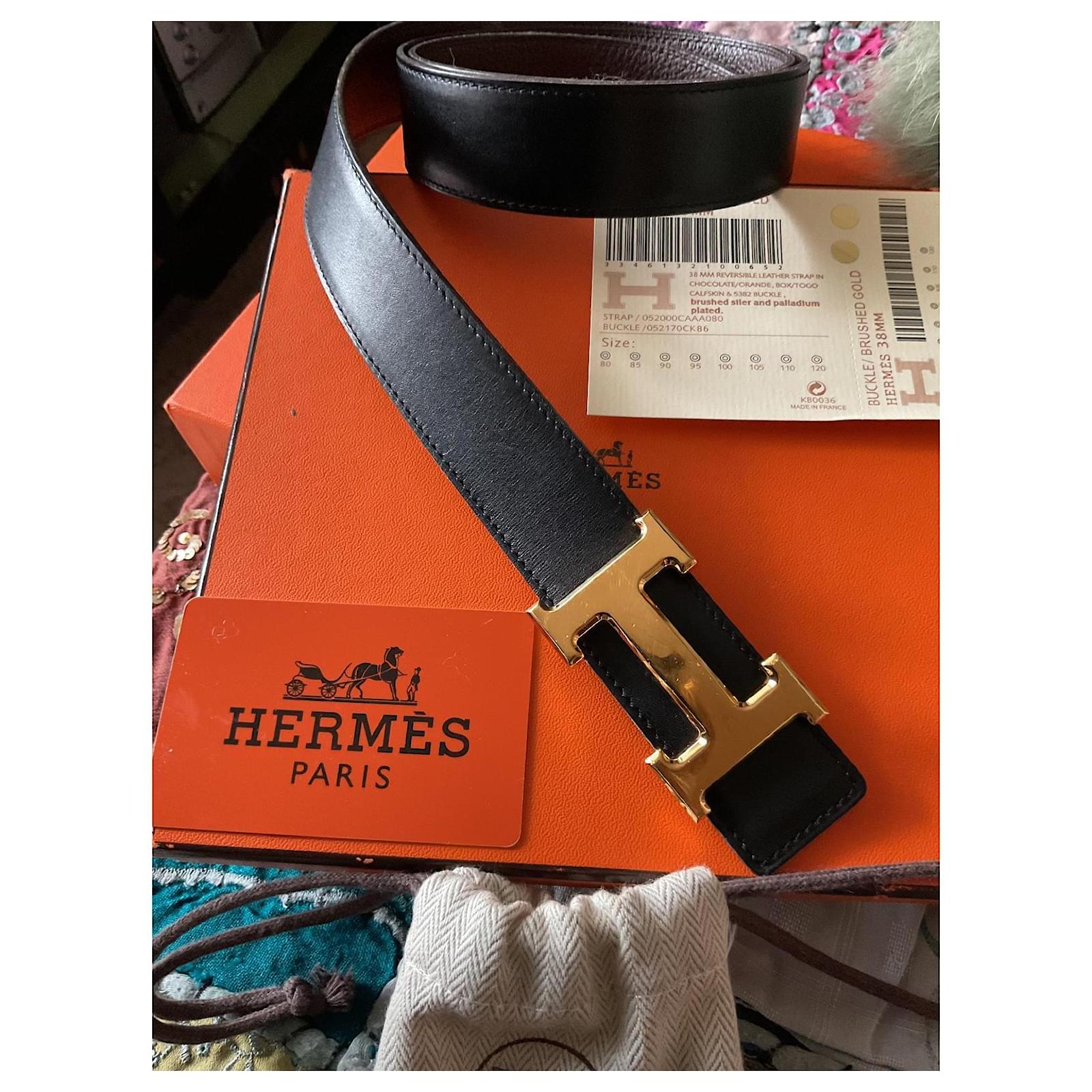 Hermes 5382 Buckle & 38mm leather strap