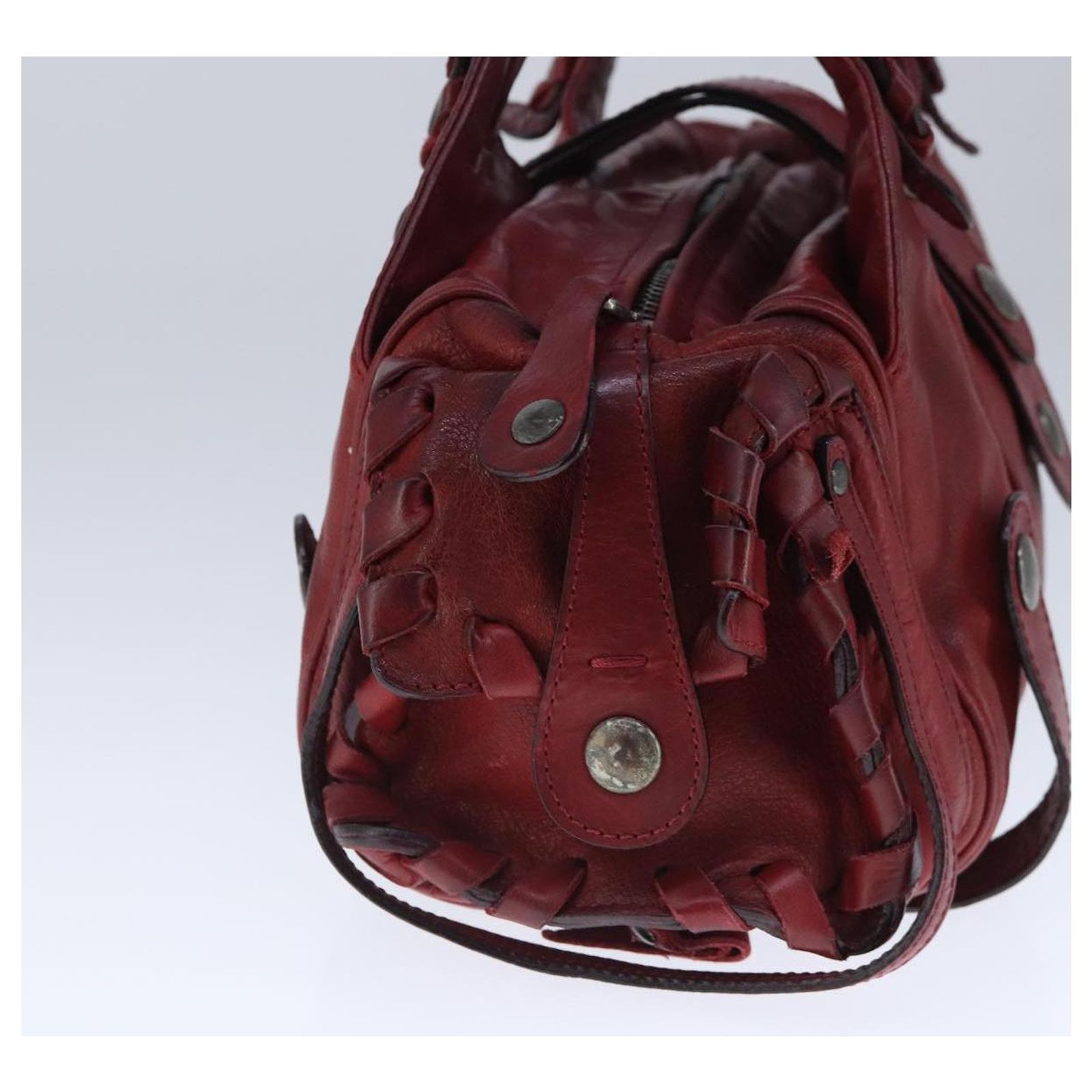 Chloé Chloe Silverado Shoulder Bag Leather Red Auth 102883 ref 