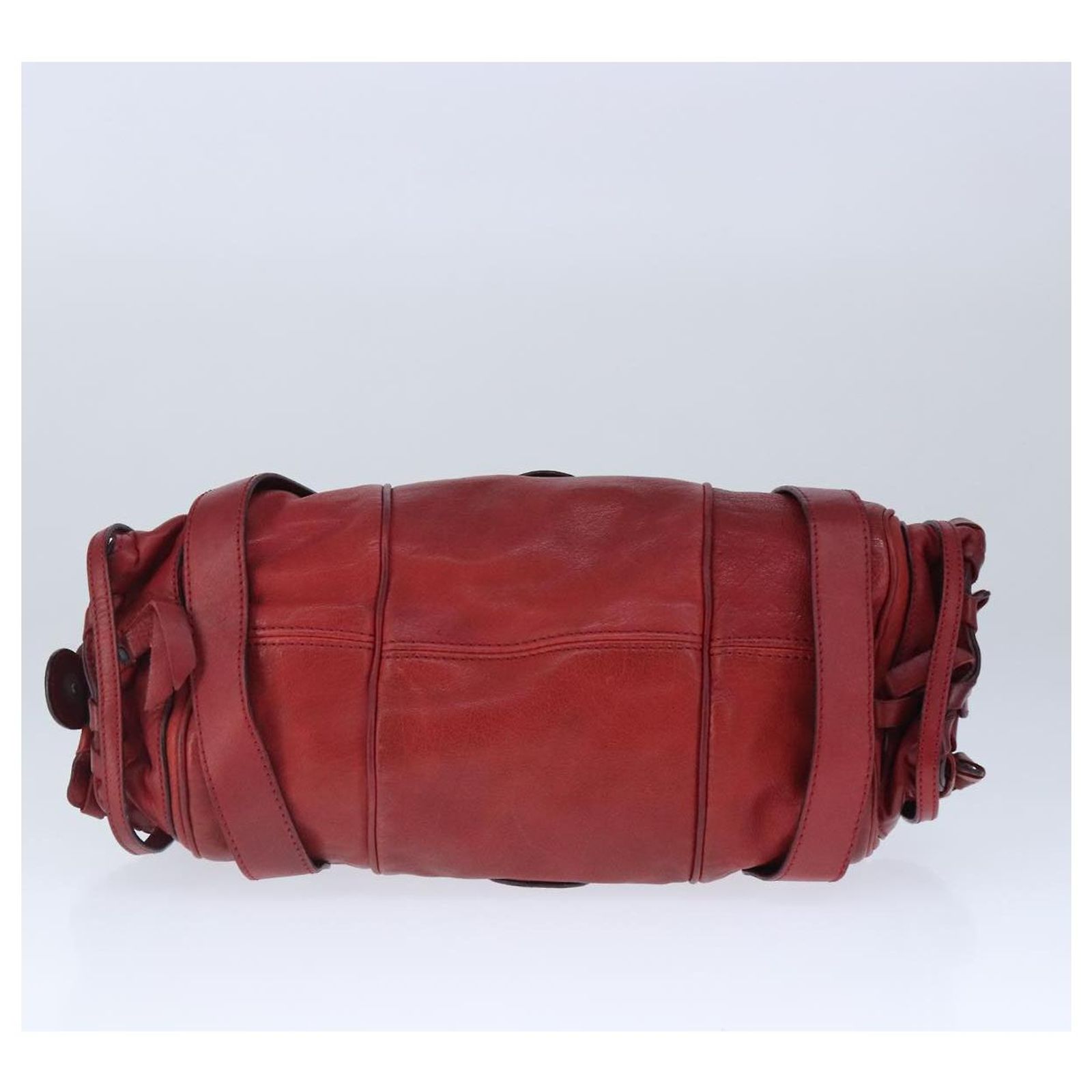 Chloé Chloe Silverado Shoulder Bag Leather Red Auth 102883 ref 