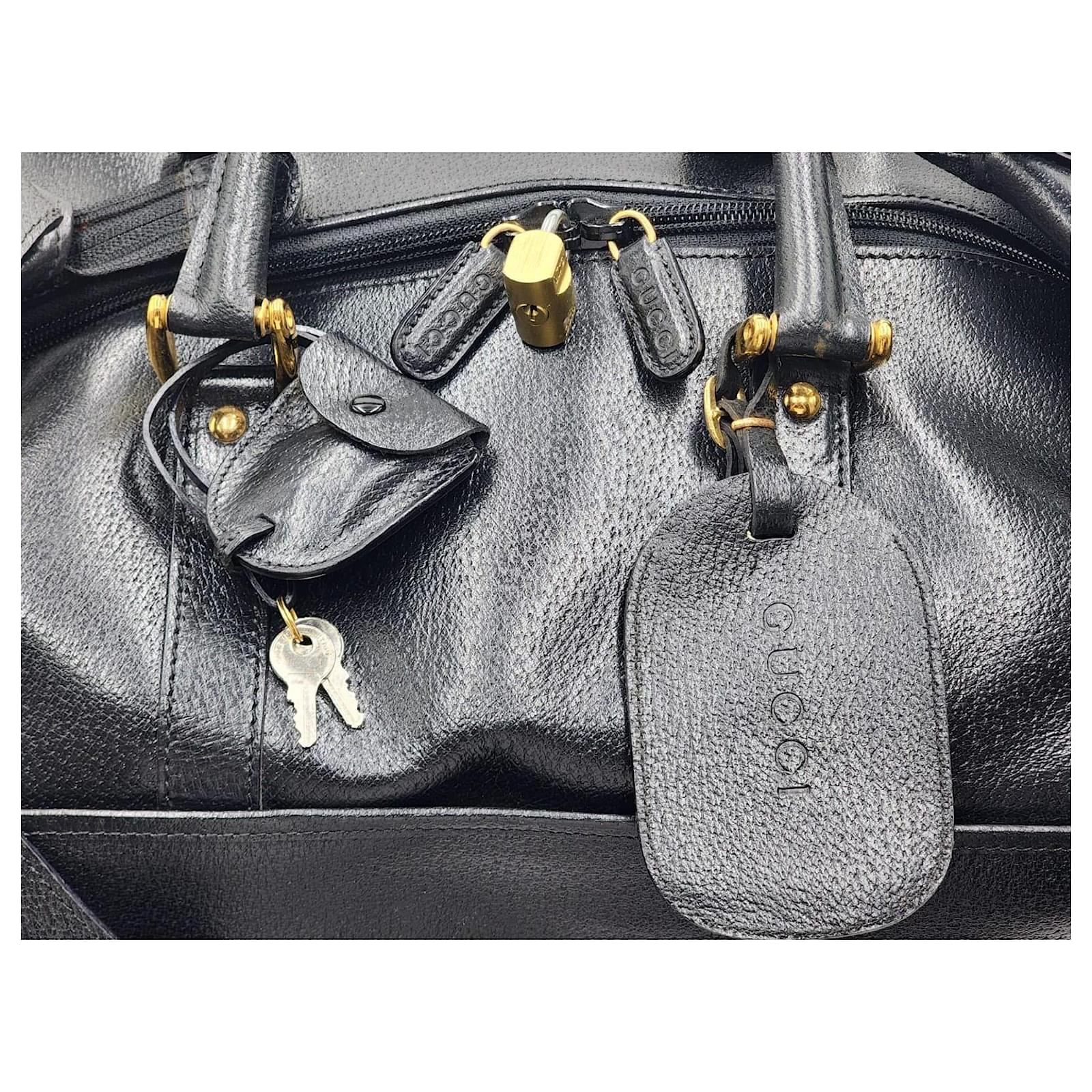 ボストンバッグ GUCCI  Travel Bags Women Fabric Black/Dark Grey Gucci Travel bags for Women - Vestiaire Collective