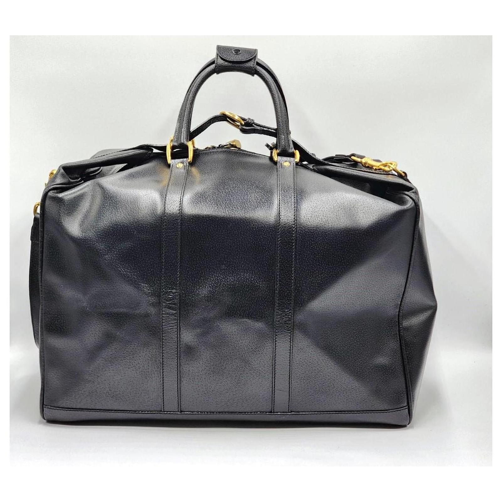 ボストンバッグ GUCCI  Travel Bags Women Fabric Black/Dark Grey Gucci Boston Travel Bag GG Supreme / Brown Canvas | Luxe