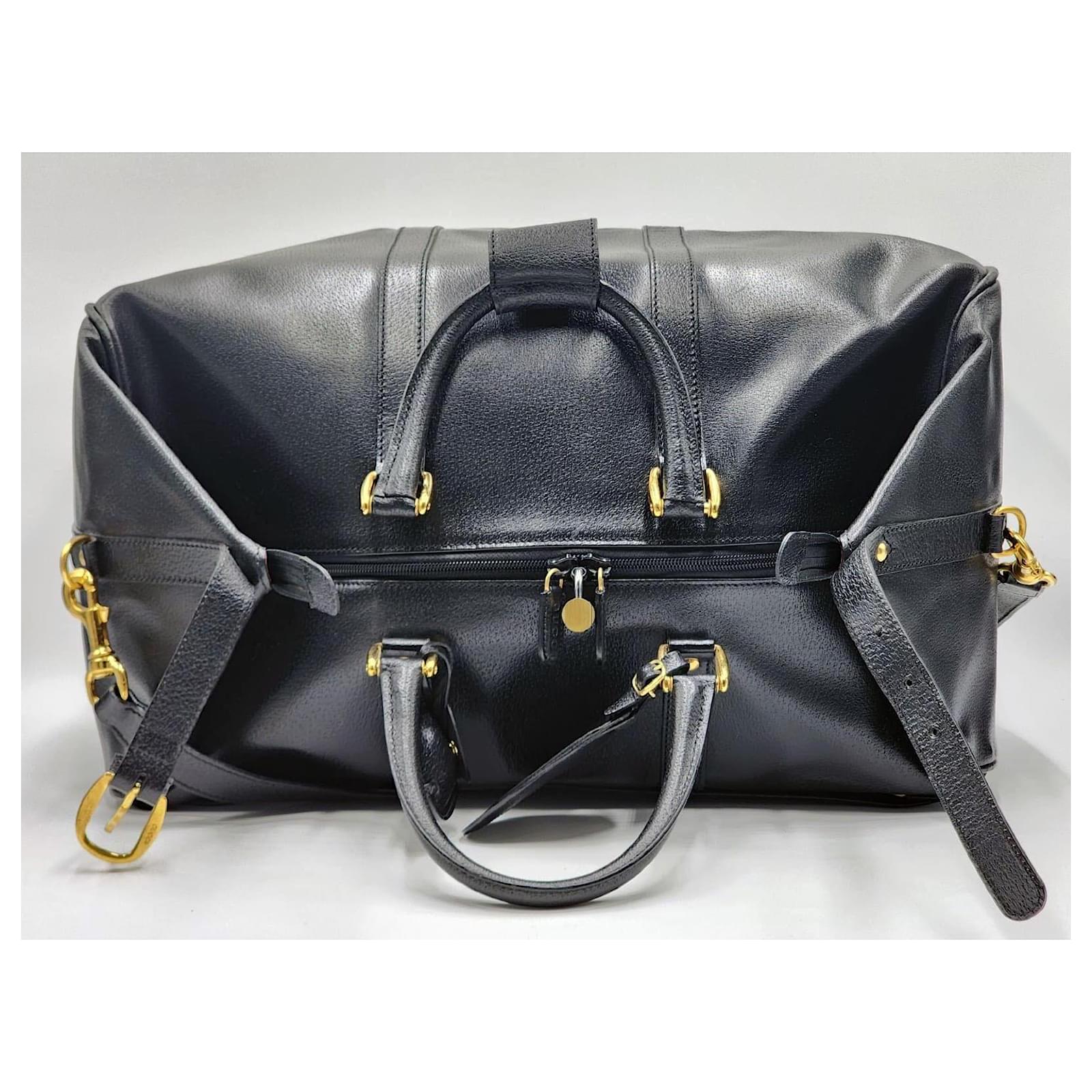 ボストンバッグ GUCCI  Travel Bags Women Fabric Black/Dark Grey Gucci Boston Travel Bag GG Supreme / Brown Canvas | Luxe