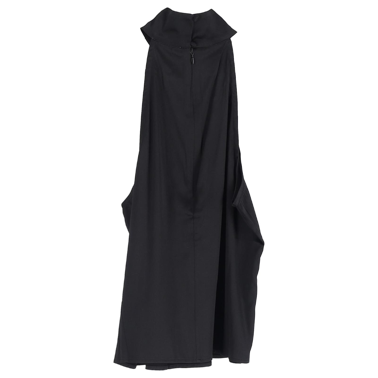 Anine Bing Sylvia Satin Halterneck Top In Black Silk ref
