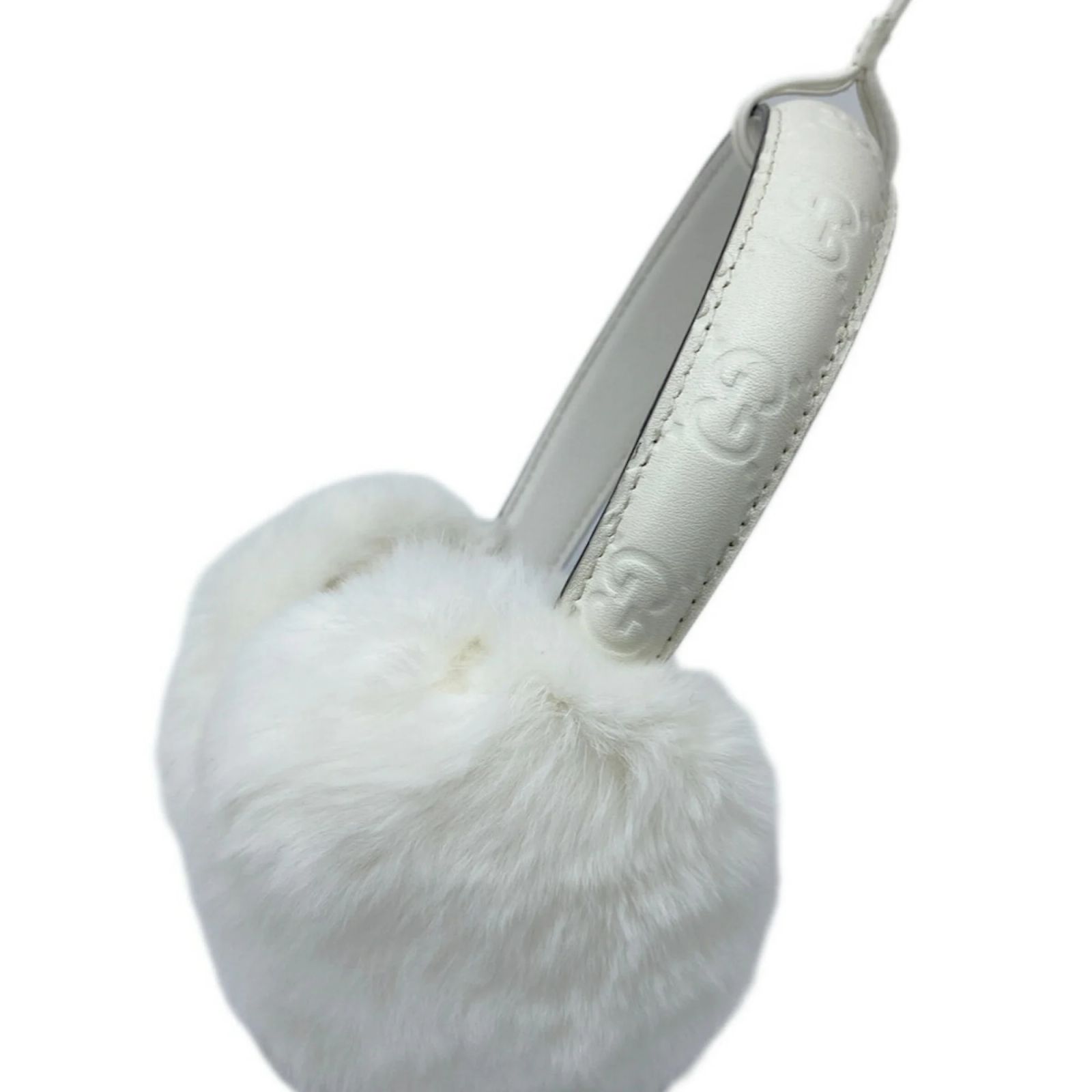 Gucci Shima Earmuffs in White Rabbit Fur ref.1882750 - Joli  display picture 1