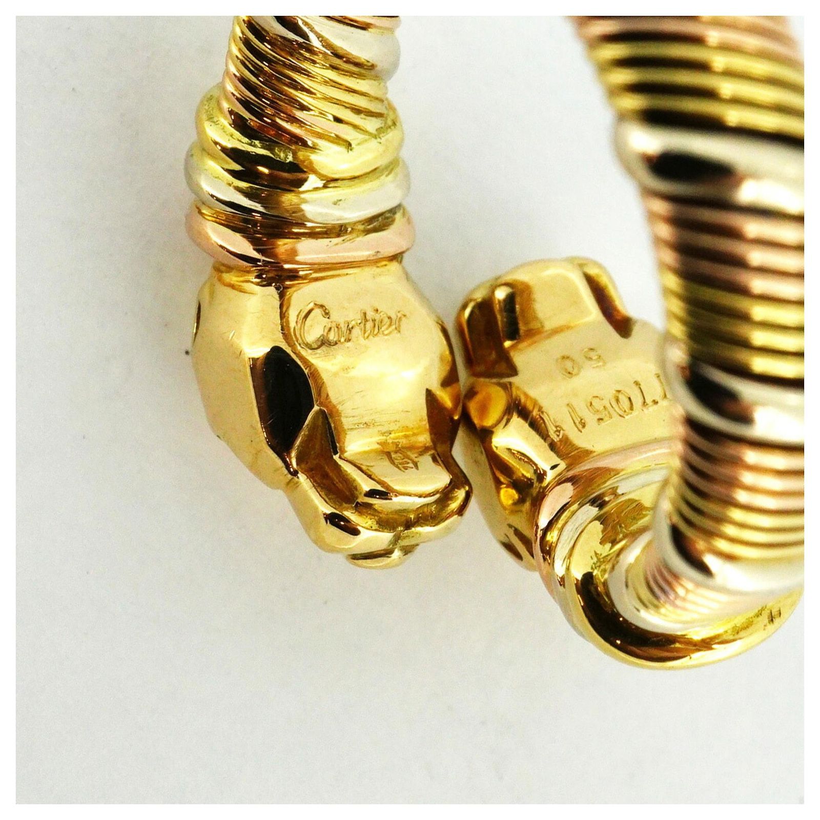 Bague Vintage Plateau Cougar Panthère Couleur Or, Taille 56 - Élégante Et Unique