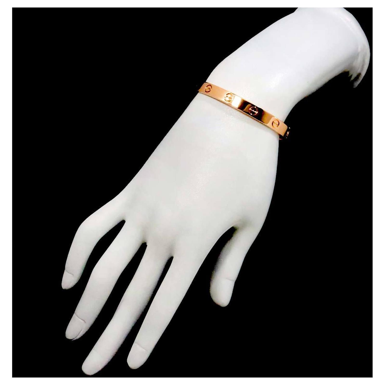 Cartier Love Bracelet Size Chart Cartier 18K Rose Gold Love