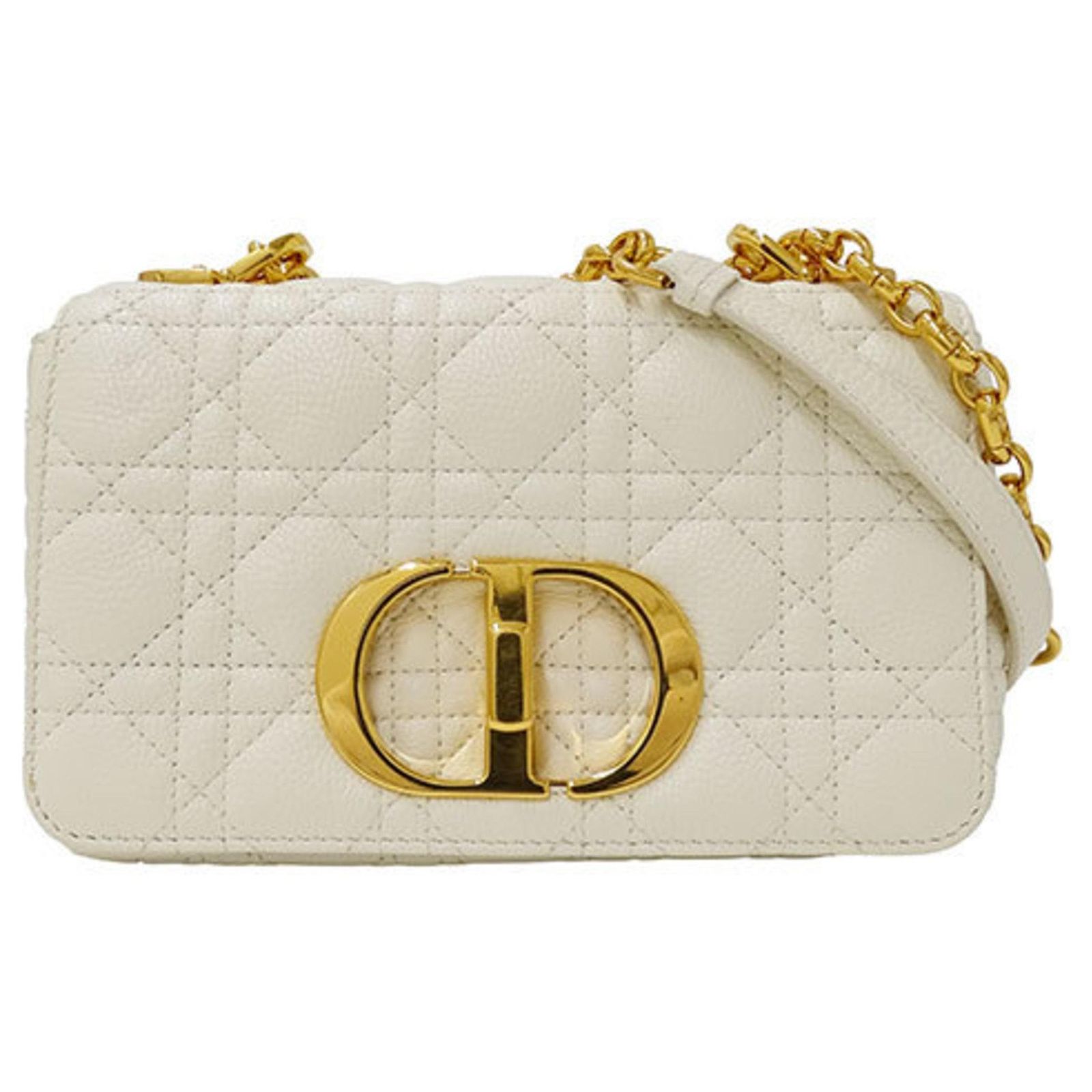 Christian Dior Ivory Leather Shoulder Bag Cream ref.1892602 - Joli 