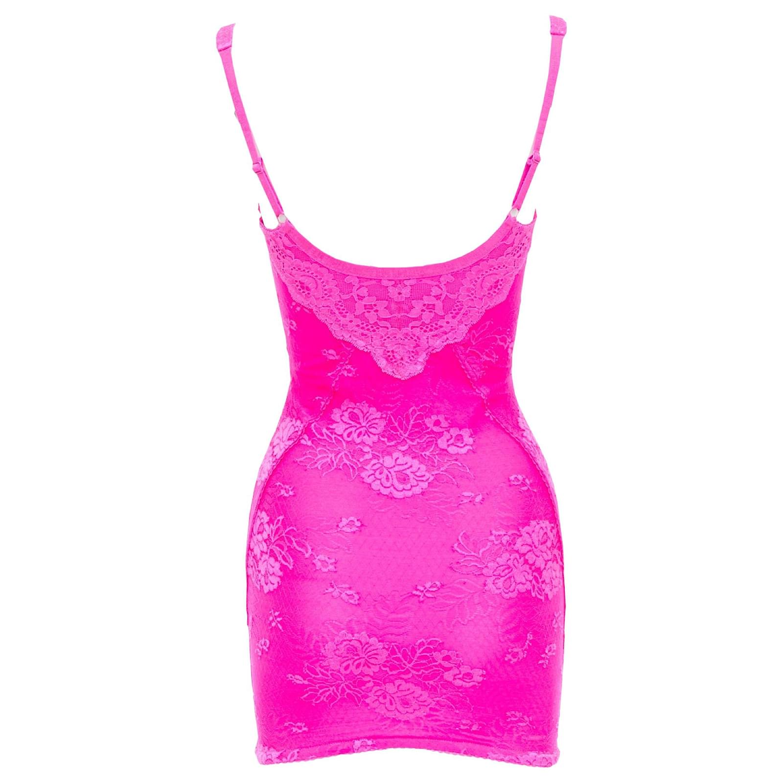 balenciaga pink lace dress Balenciaga Patched Slip Dress Size 36 (US 8) New With Tags Pink