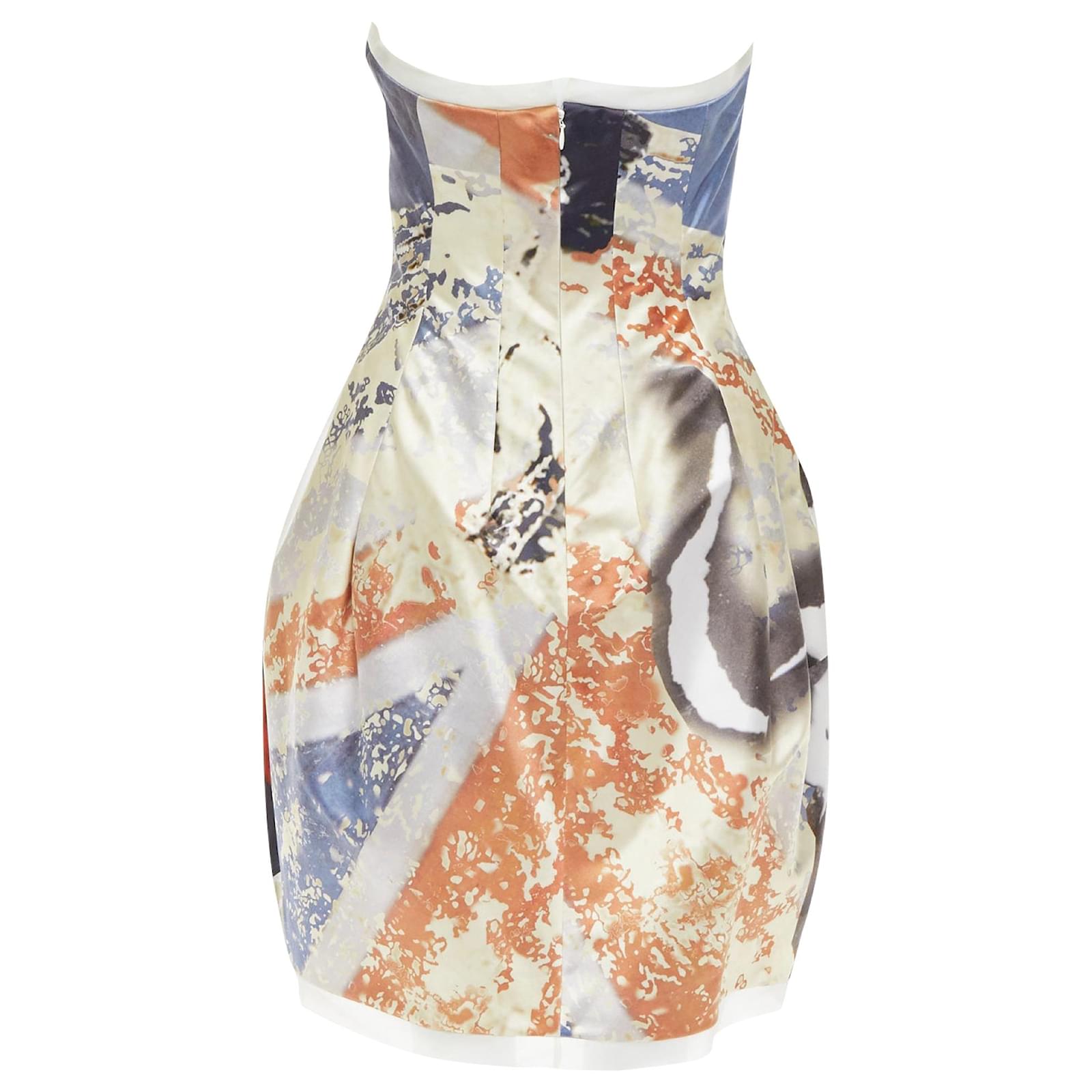 Alexander Mcqueen God Save The Queen Elizabeth Strapless Dress