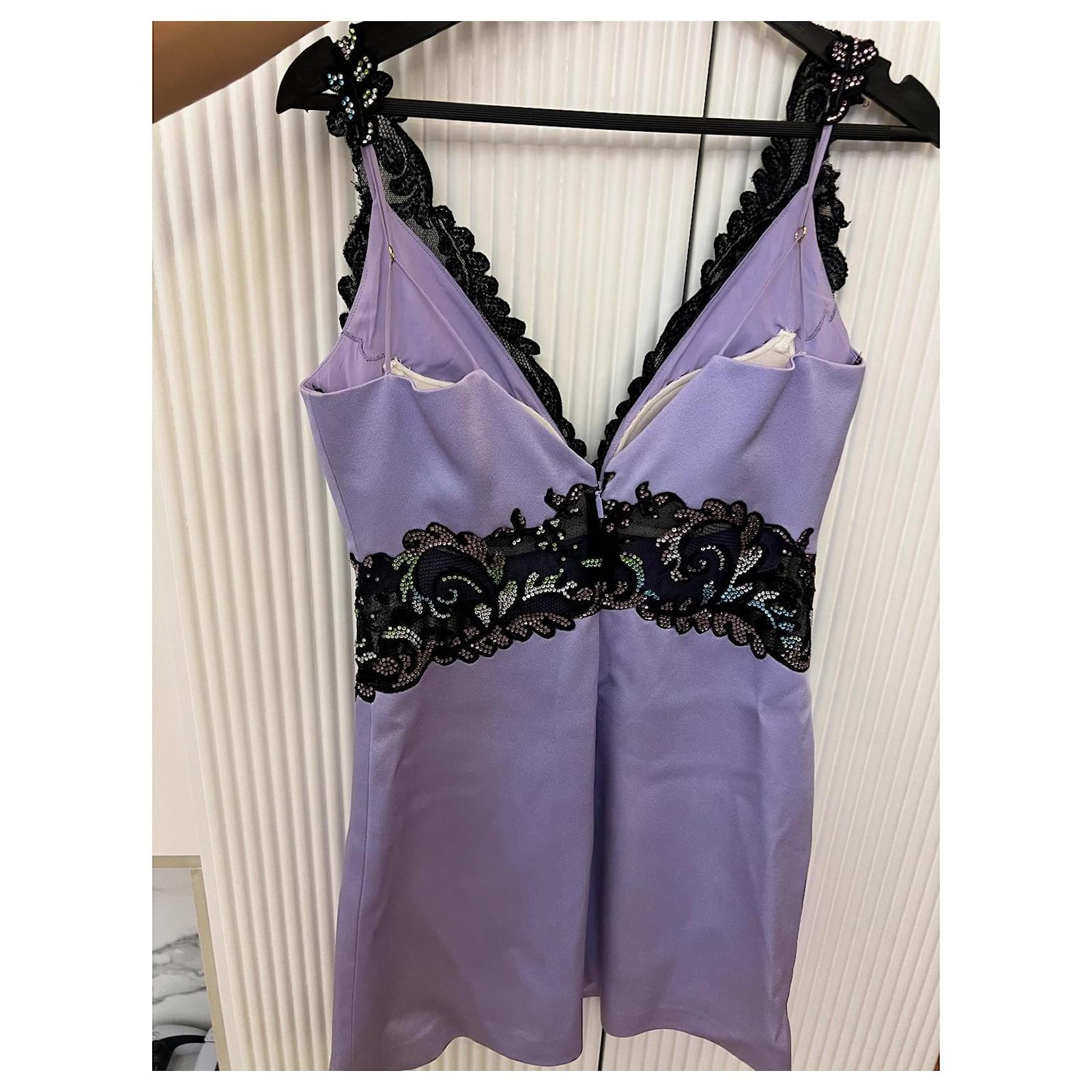 wedding dresses purple Unique Purple Lace Ball Gown Wedding Dress with Ruffles VIOLA Size 18W / Purple