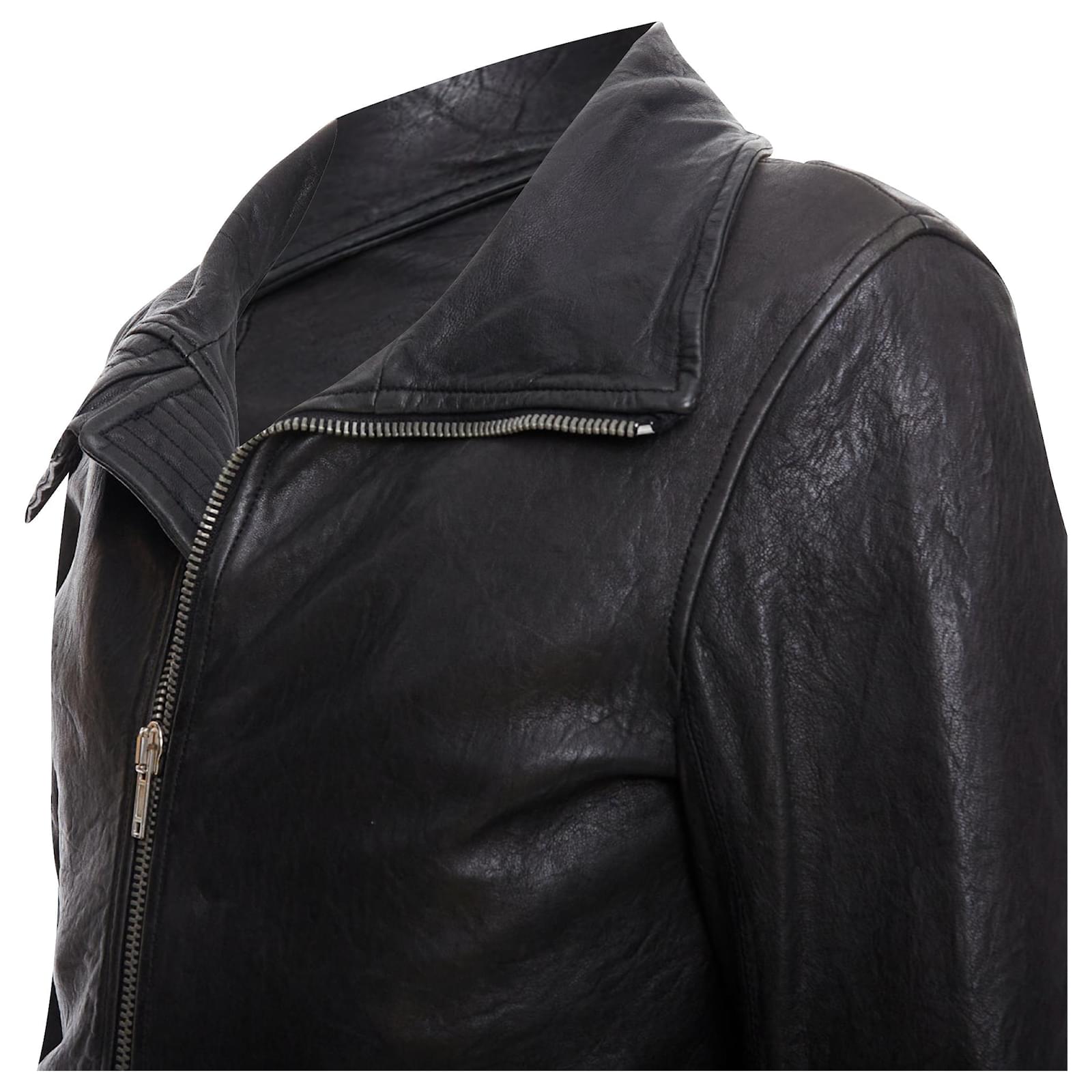 ジャケット・アウター RICK OWENS olmar and mirta LEATHERJACKET Rick Owens Olmar & Mirta Leather Jacket Size Medium, Slender Fit