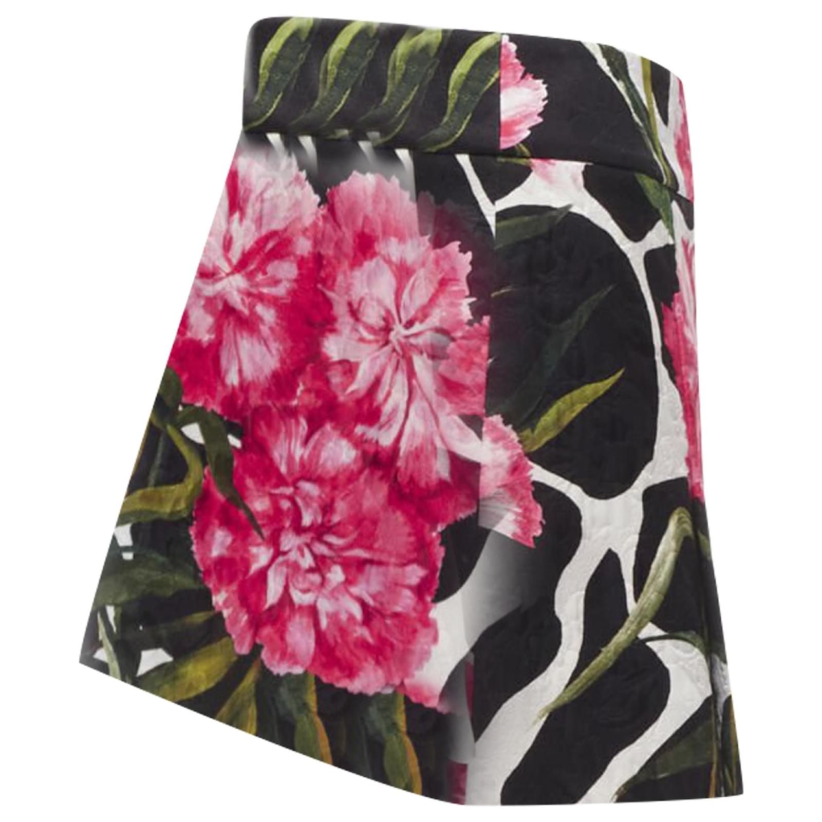 Jupe Dolce & Gabbana Mini - Multicolore Floral Jacquard - Taille L/IT44/US10