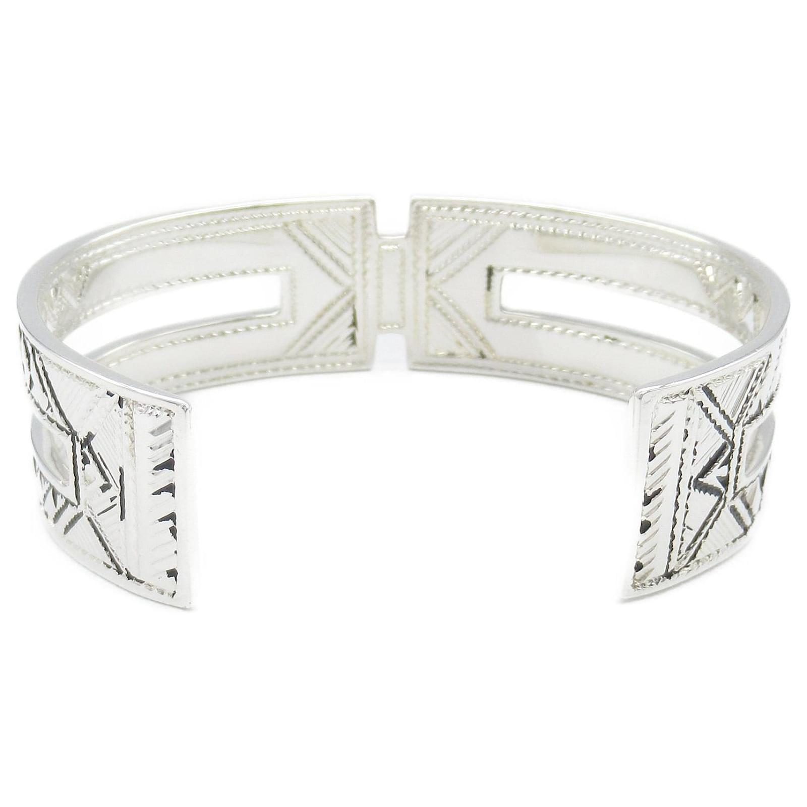 Hermès Hermes Tuareg T4 Silver 925 Bangle Silvery Metallic Metal