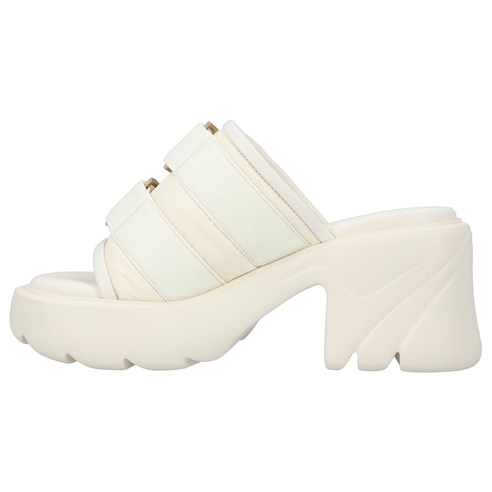 Bottega Veneta Flash Mule white Leather ref.1899115 - Joli
