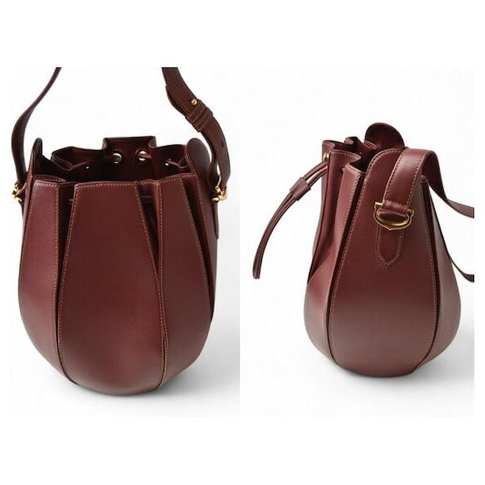 Cartier Leather Shoulder Bag Must Line Brown ref.1899370 - Joli Closet