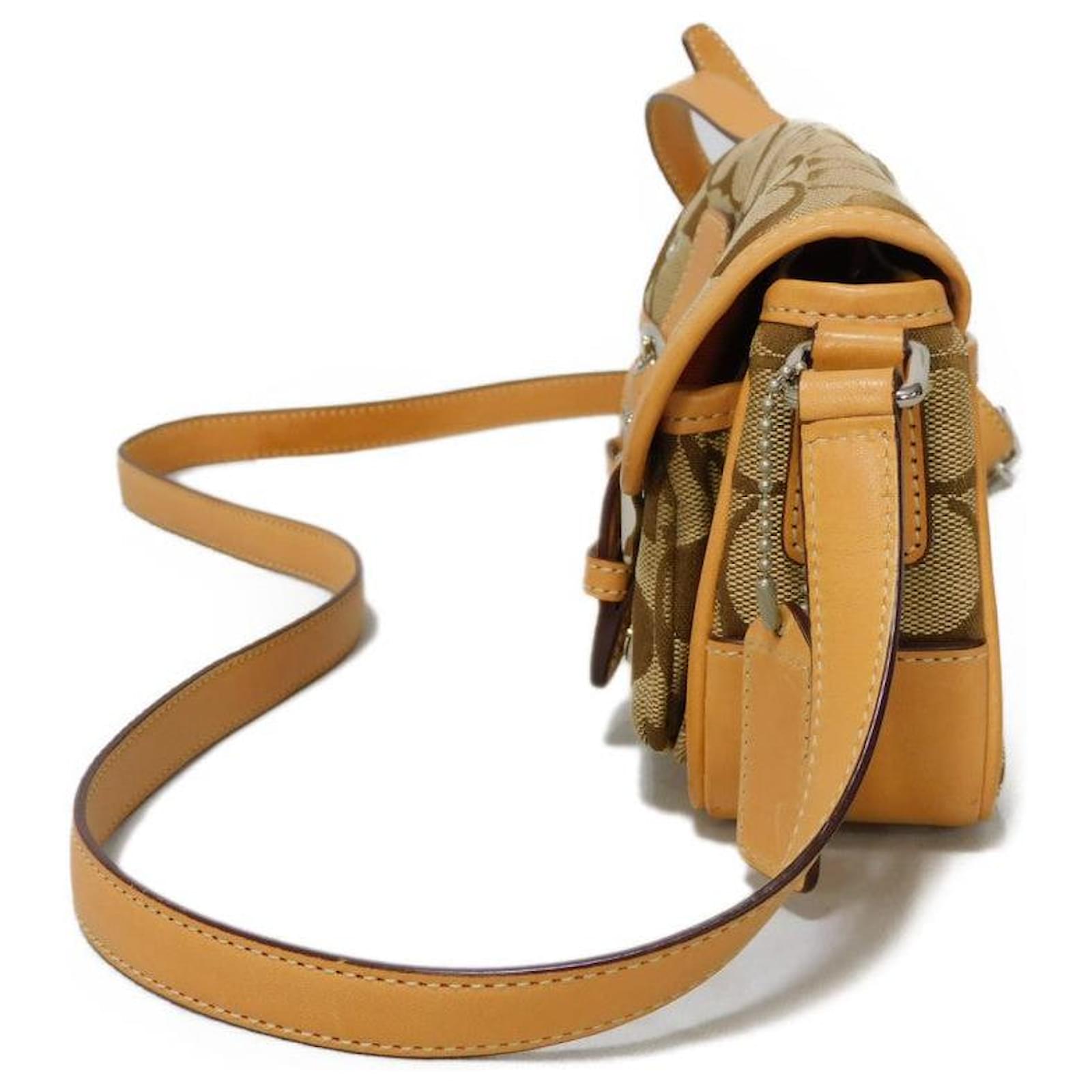 Coach Mini Field Shoulder Bag 6844 Beige Cloth ref.JC1899720 (Sold