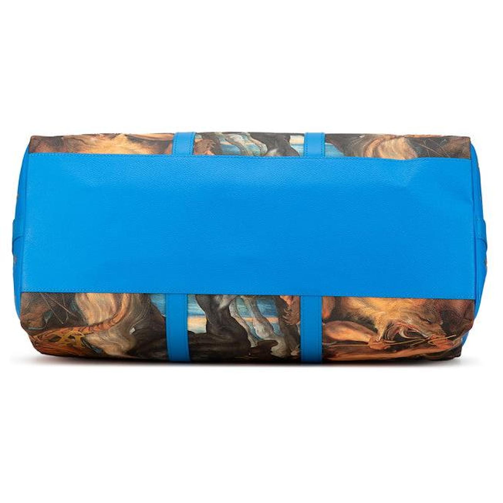 Louis Vuitton Keepall Bandouliere 50 Bag M43344 Blue Cloth  ref.1901461