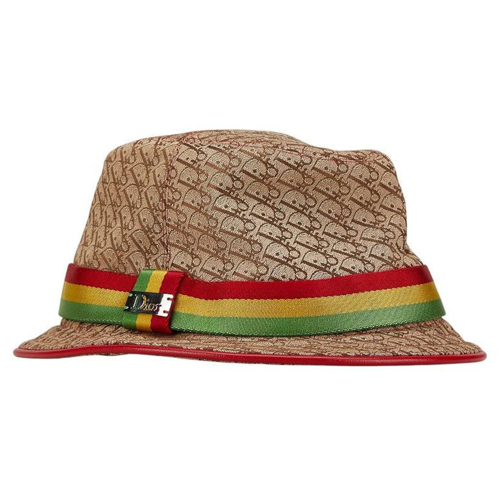 Christian Dior bucket hat color is brown and red brand new with tags on them other-wicker-dior-hat-61849652  main image 3
