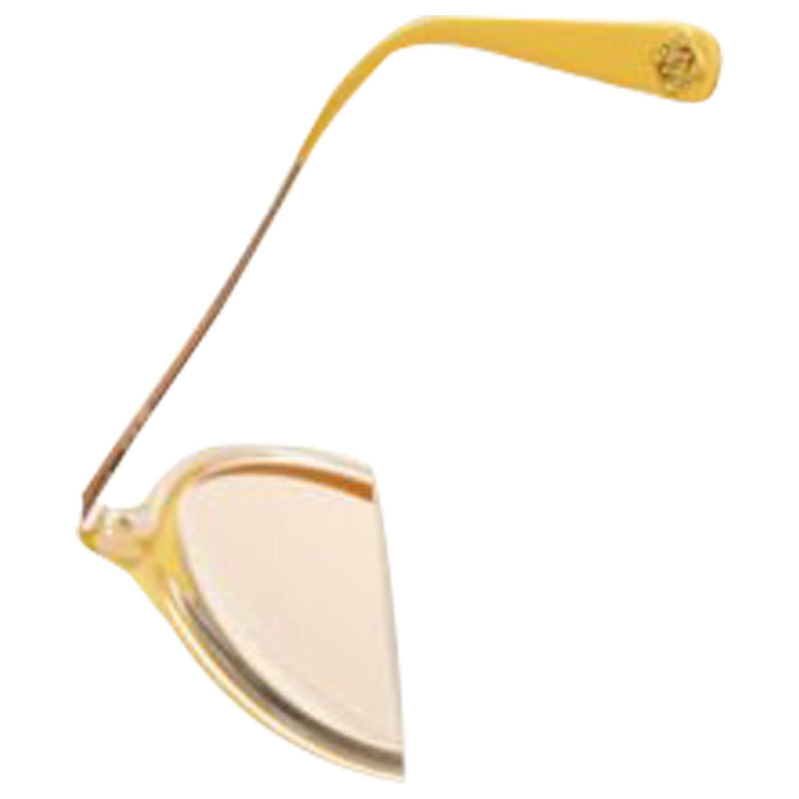 LOEWE SLW450 48 23 L03X yellow round frame brown tint sunglasses Loewe round frame tinted sunglasses (Sold) - Joli Closet main image 2