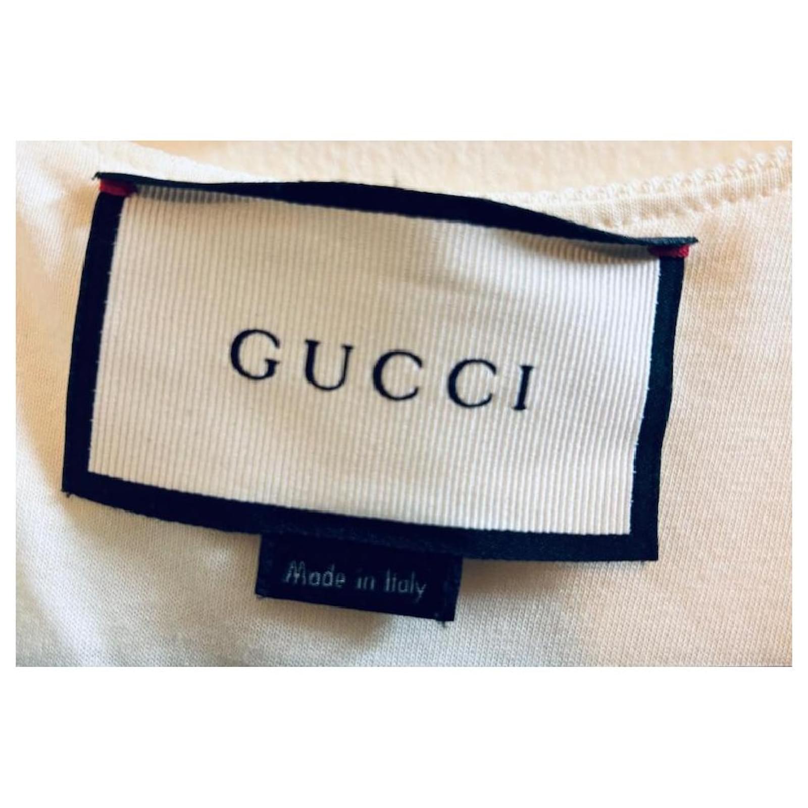 未使用 Gucci Off-White Gabardine ワンピース Gucci Off White Gabardine Pleated Dress Cotton Polyamide ref