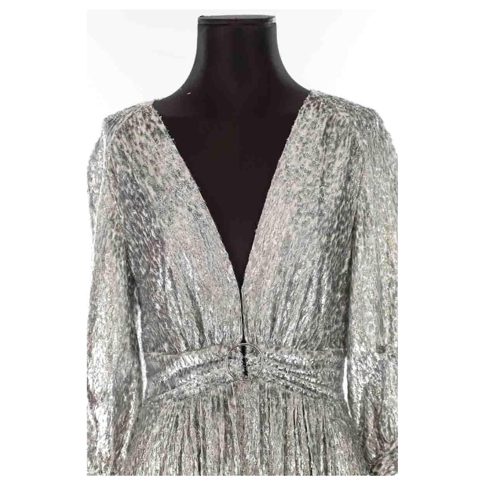 bash silver dress Dress Tantana Gray // ba&sh US