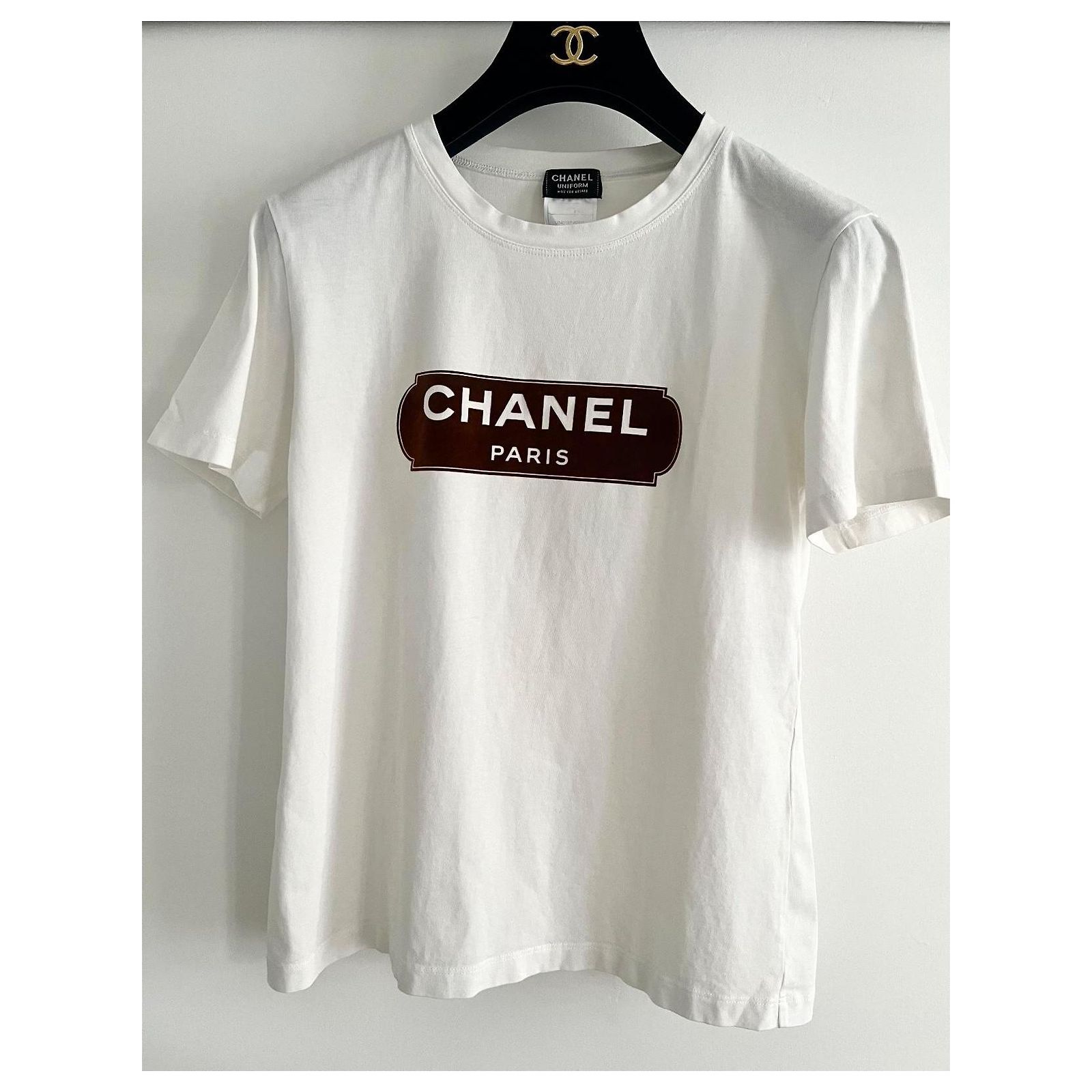 Chanel Paris T-shirt White Cotton ref.JC1907592 (Sold) - Joli Closet