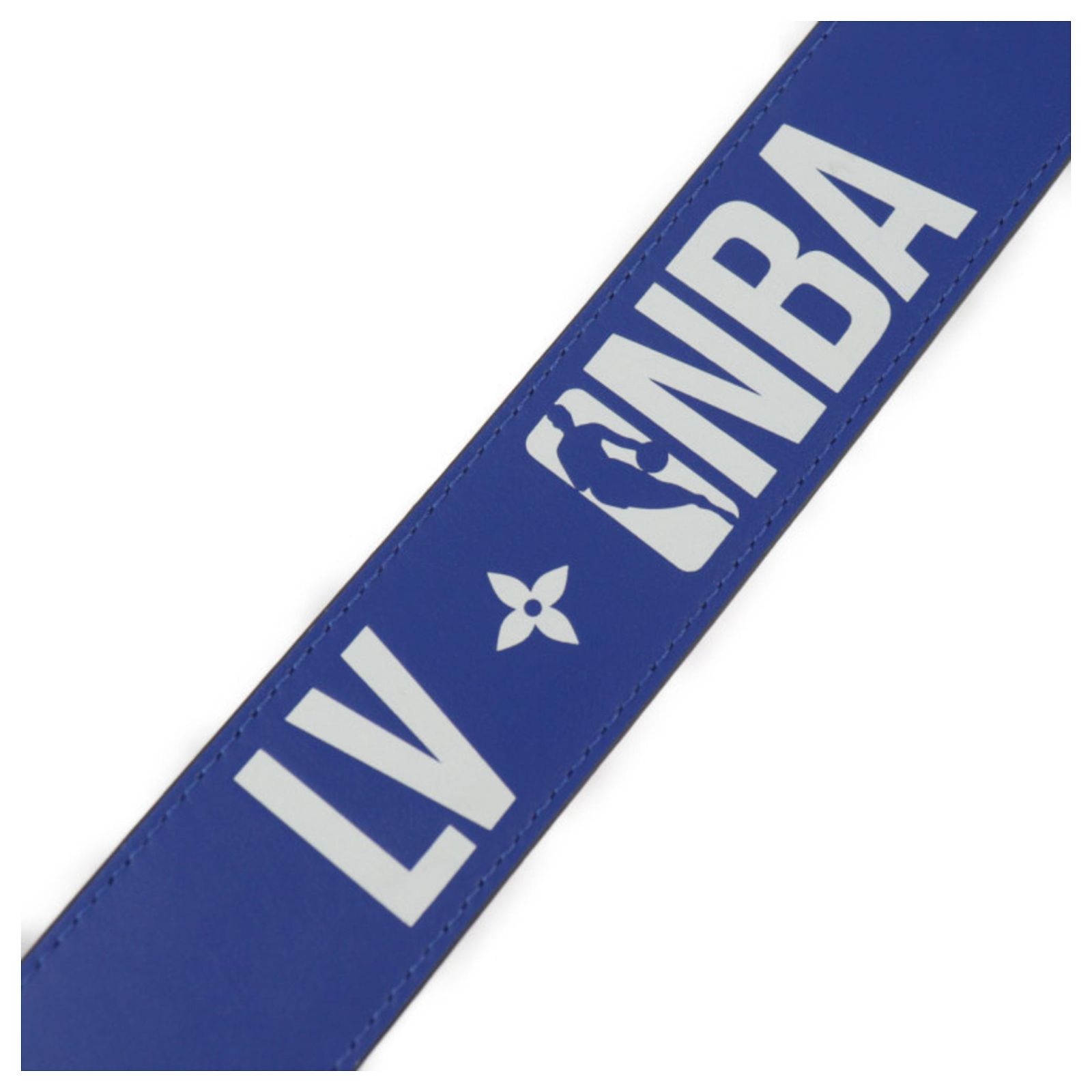 Louis Vuitton NBA Belt by Virgil Abloh Brown Red Blue 