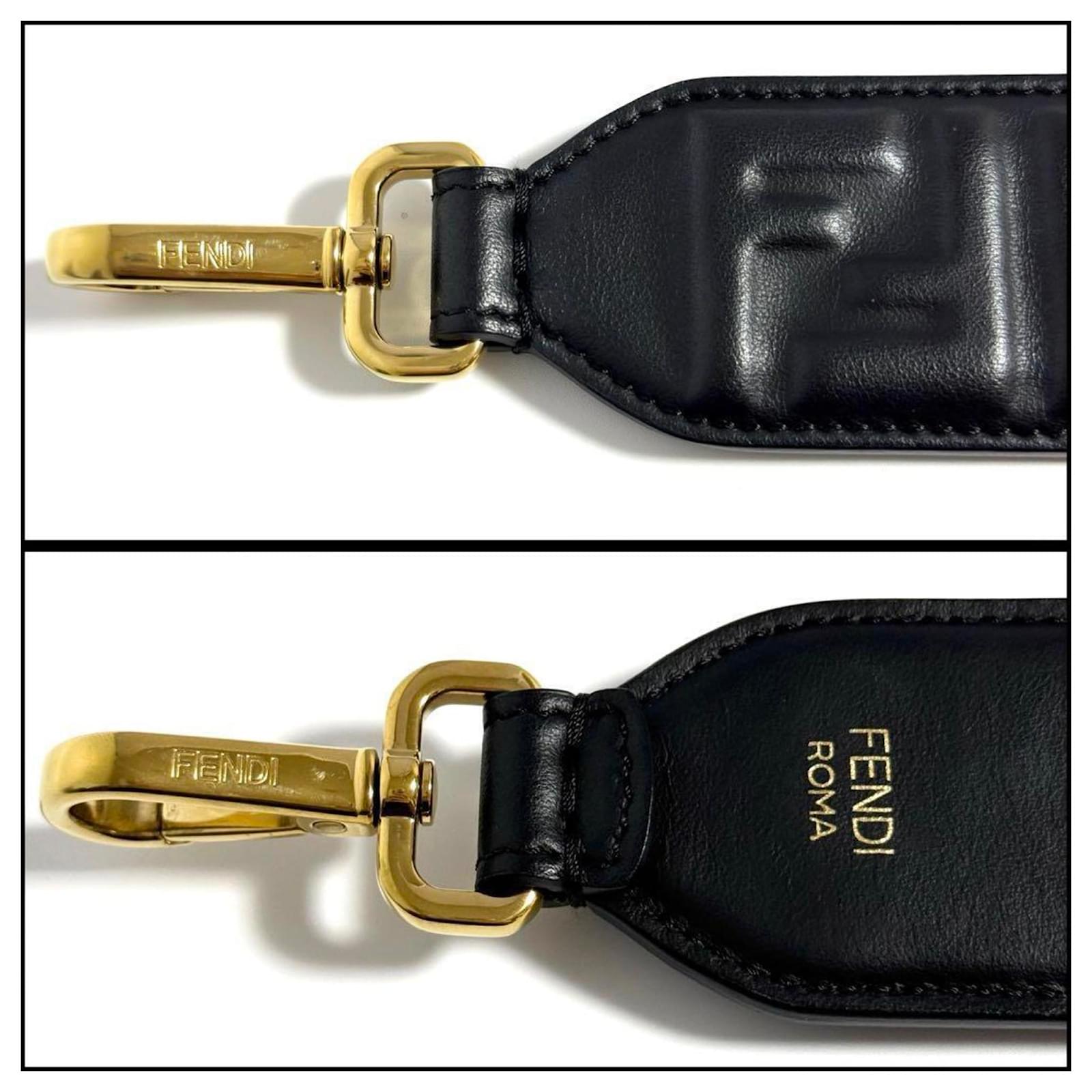 Fendi Women's Handbag Strap Black Leather Metal ref.JC1913517