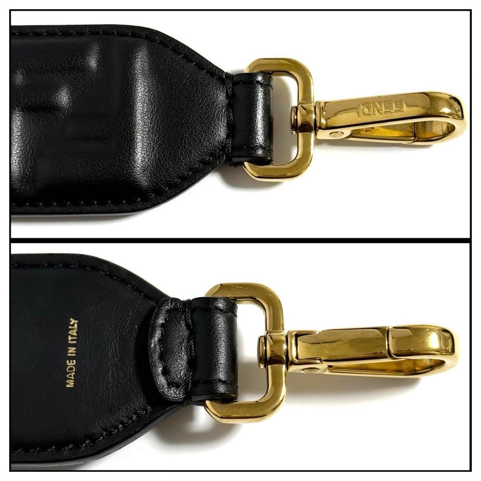 Fendi Women's Handbag Strap Black Leather Metal ref.JC1913517
