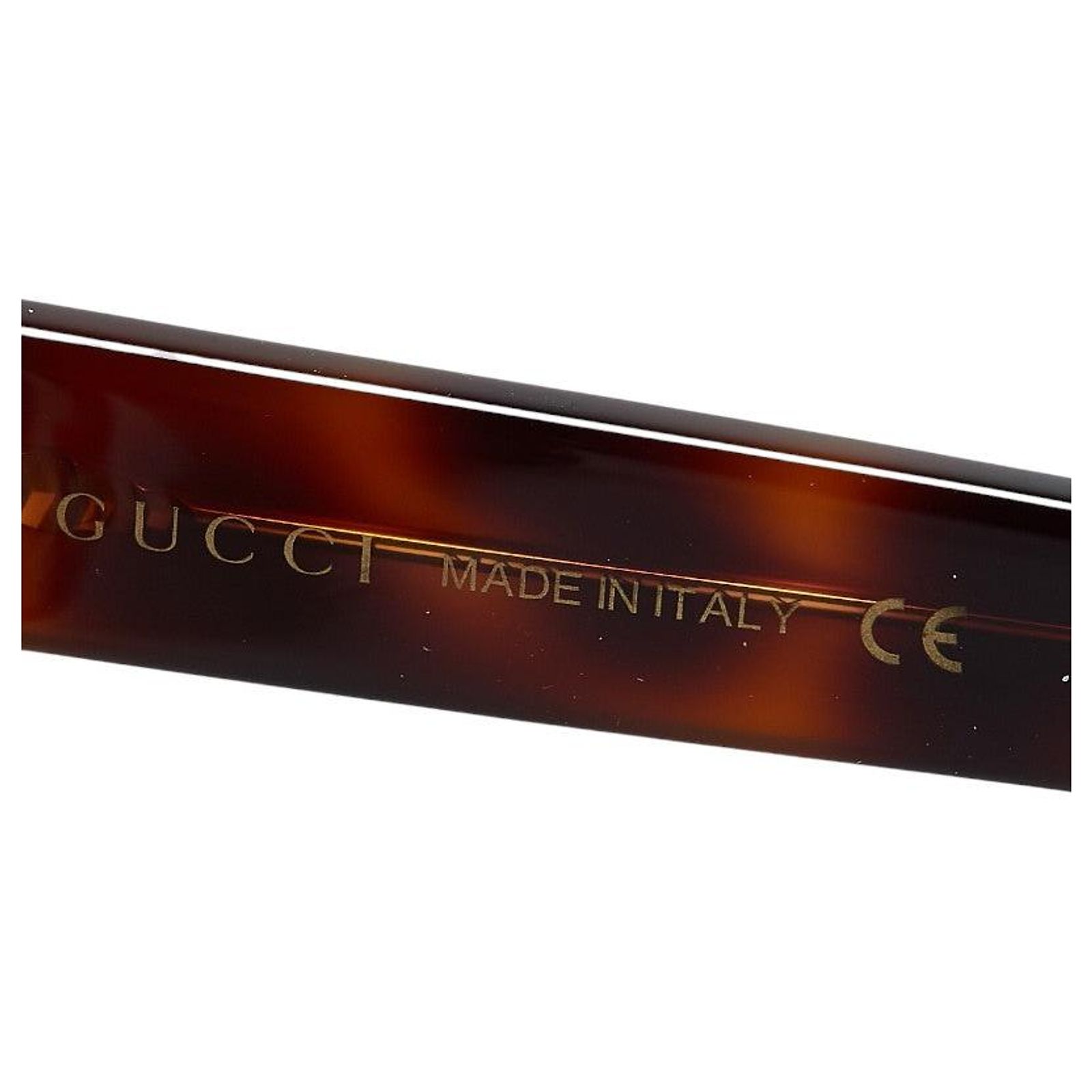 Gucci Interlocking G Bee Sunglasses Brown Plastic ref  display picture 2