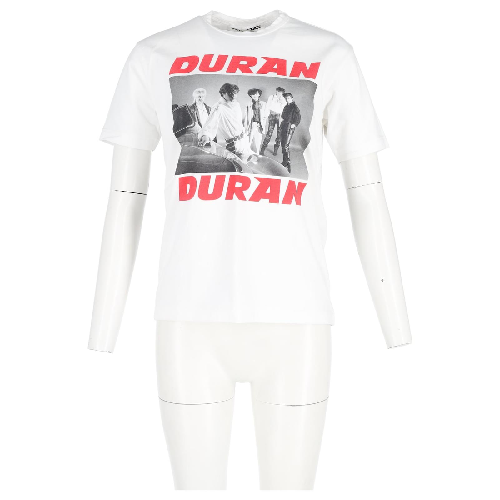 Junya Watanabe Duran Duran Cotton T-shirt In White Cotton