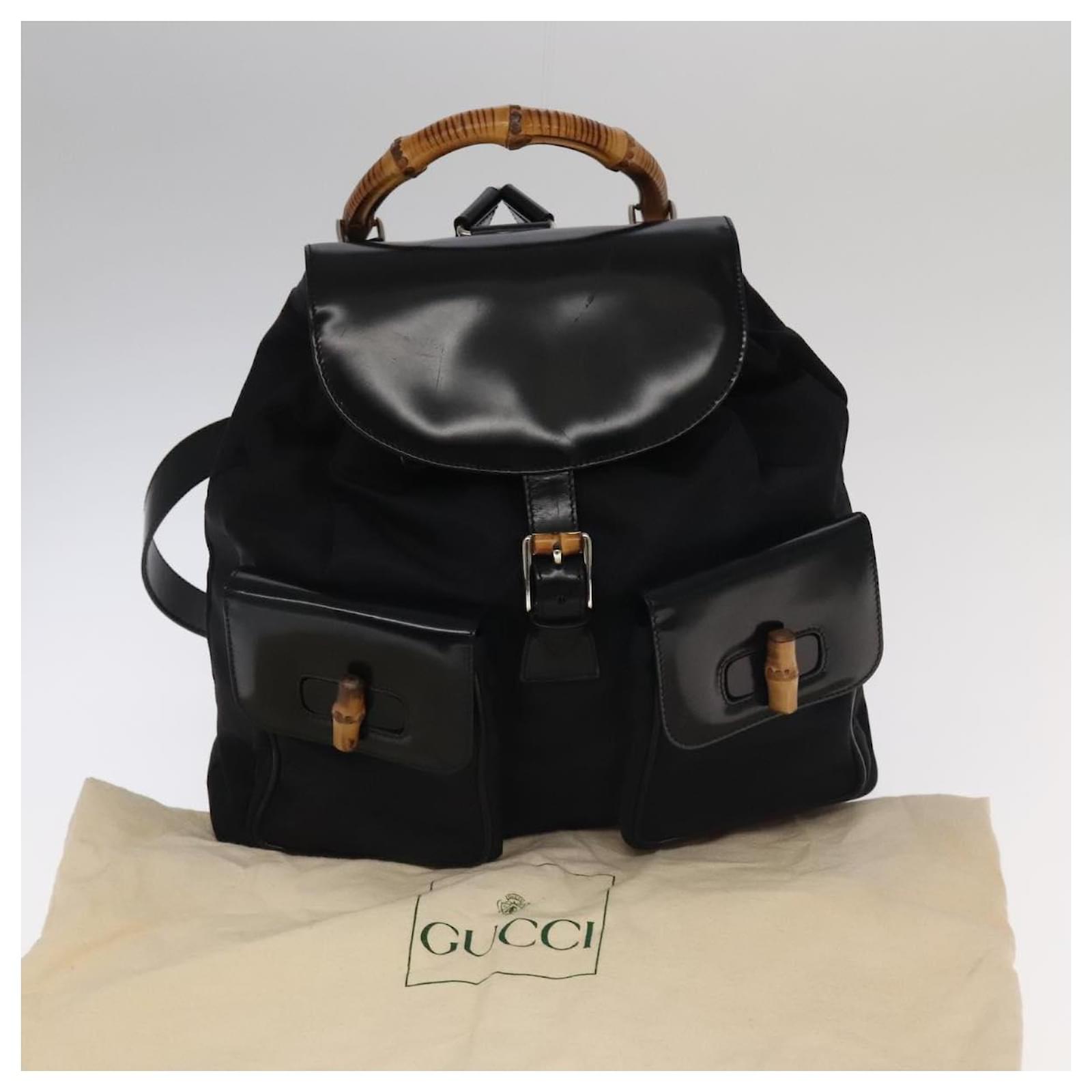 gucci bamboo backpack mini Lovi Parlour 1 pocket with bamboo closure GUCCI BAMBOO BACKPACK 2022 l