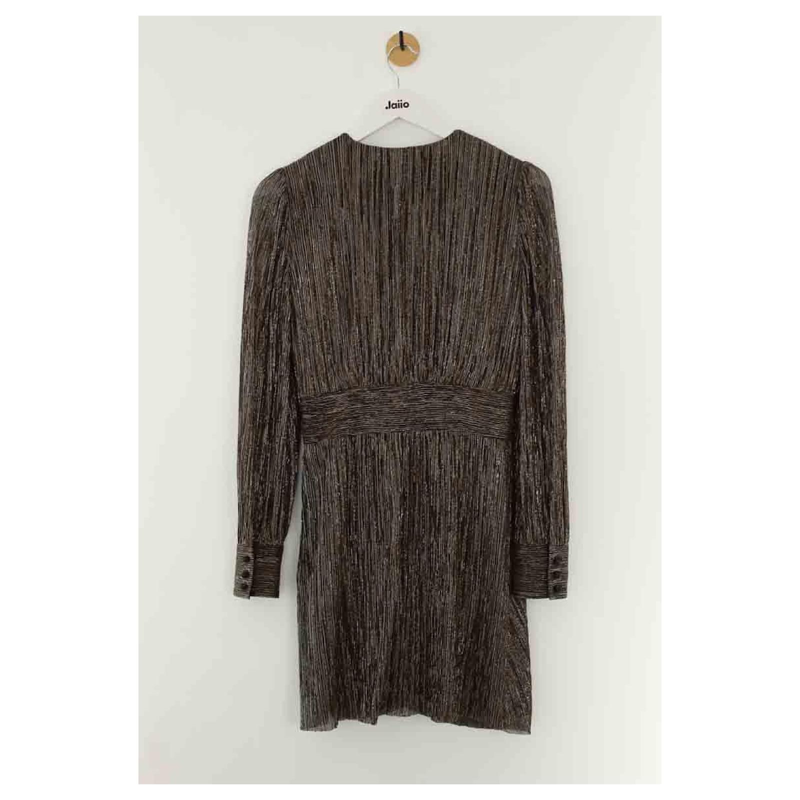 The Kooples Golden dress Polyester ref.JC1926348 (Sold) - Joli Closet