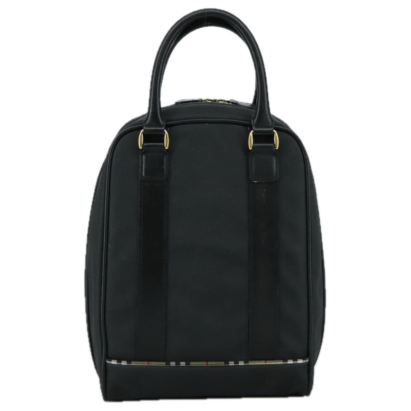 BURBERRY Golf Hand Bag Nylon Black Auth ti2520 ref.JC1929444 (Sold