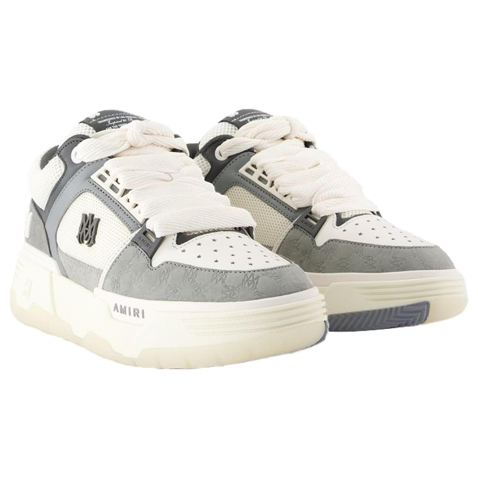 Ma Quad Nubuck Ma-1 Sneakers - Amiri - Leather - Grey Pony