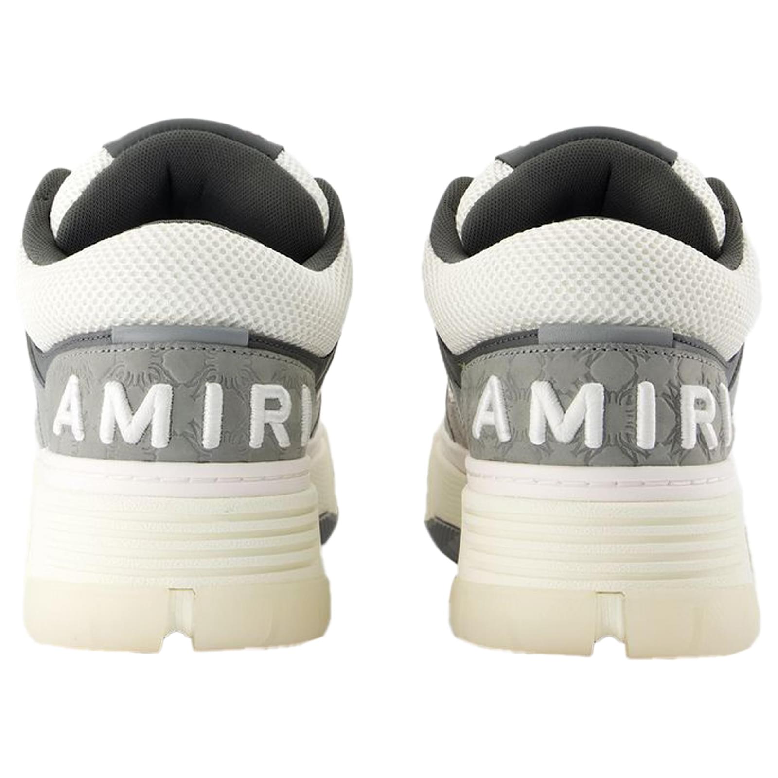 Ma Quad Nubuck Ma-1 Sneakers - Amiri - Leather - Grey Pony